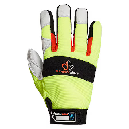 Superior Glove Mxgkghv-2Xl Leather Gloves, Goatskin, Shirred Slip-On Cuff, Wing