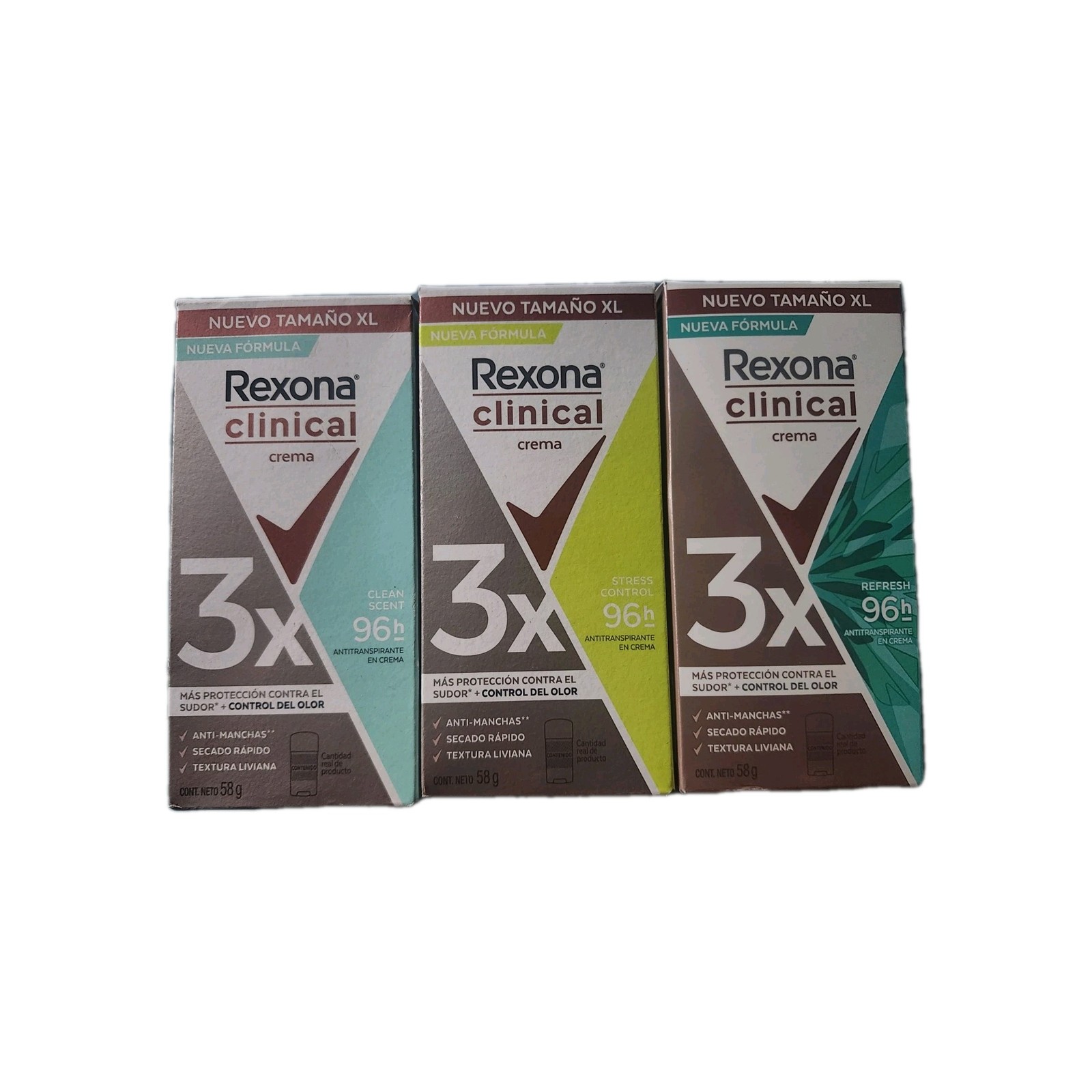 Rexona 3pk Antiperspirant Clinical cream for women 58 g each