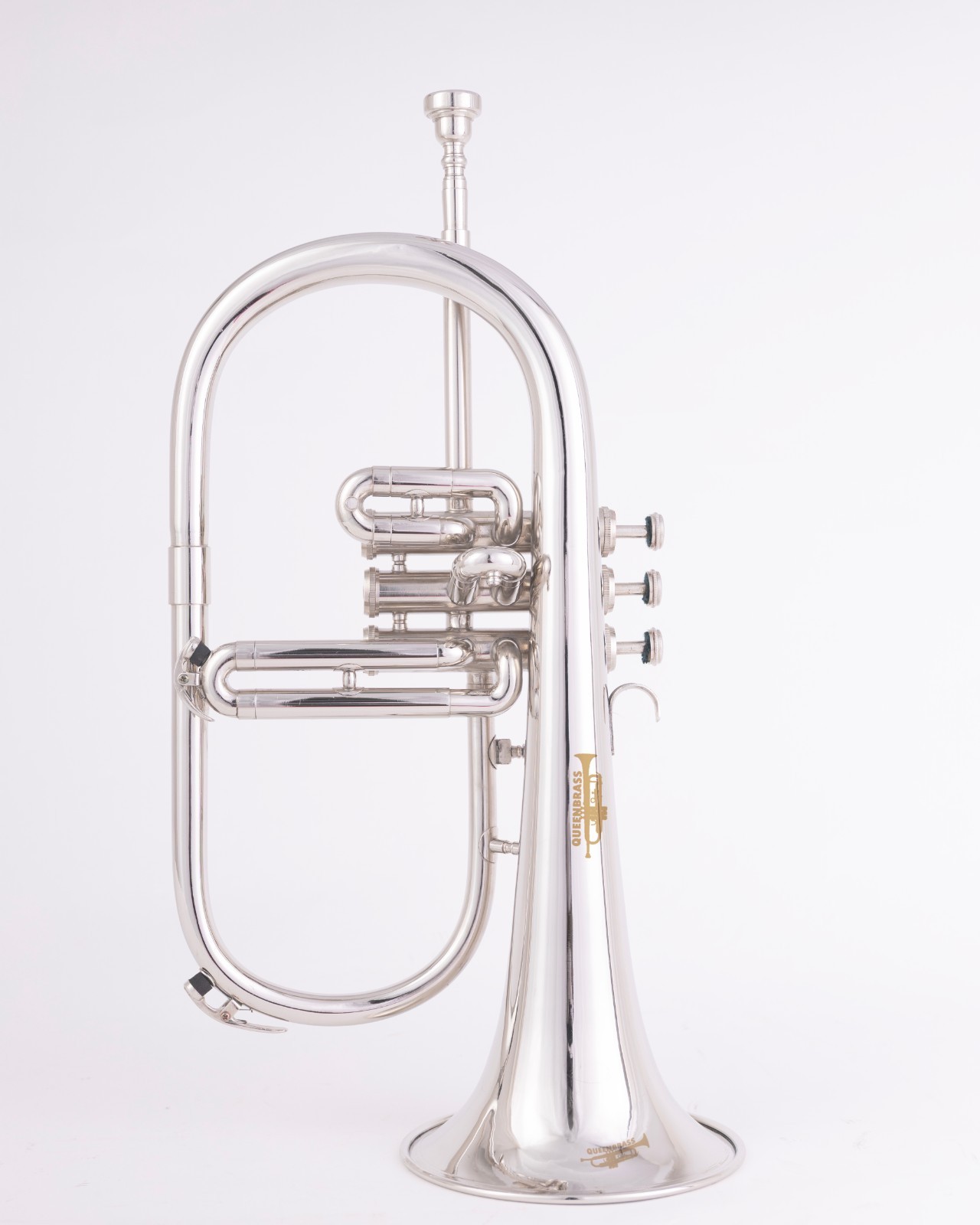 Flugelhorn Sliver  3 Valve  Ultrasonically Clean, Case and Mouthpiece