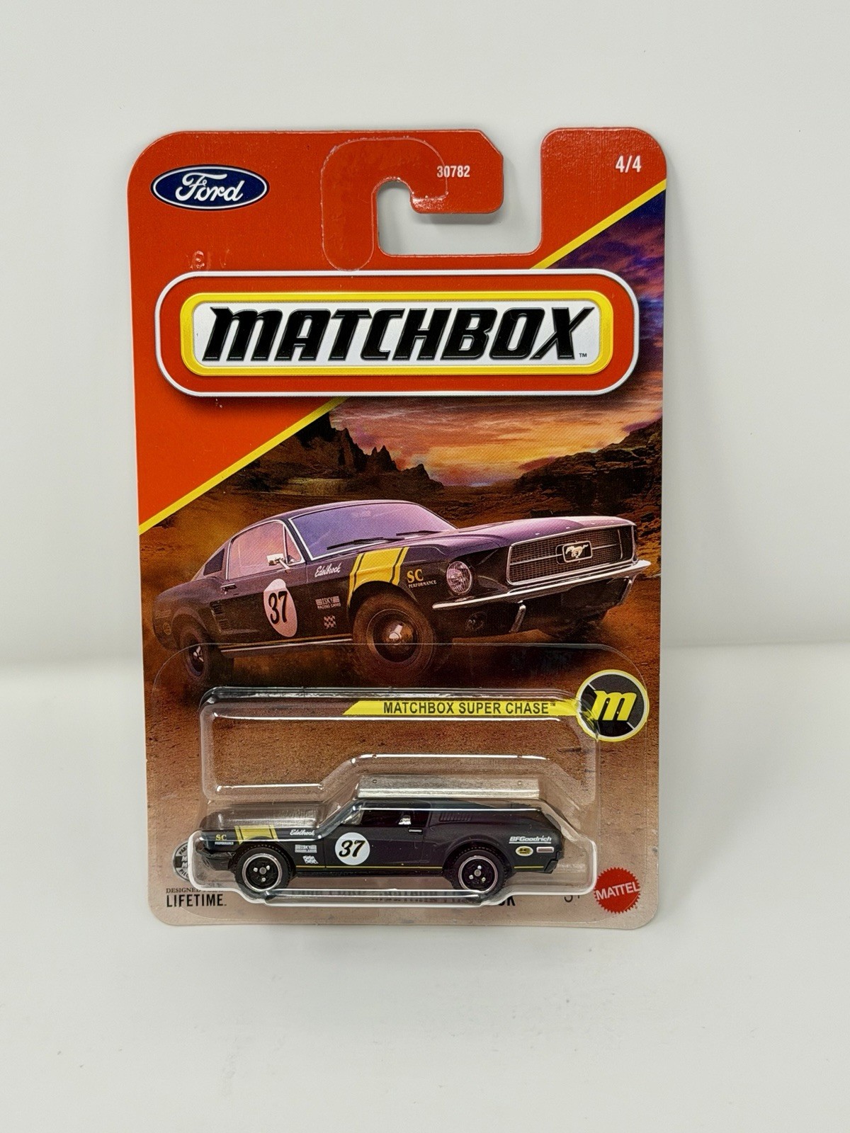 Matchbox Super Chase 1968 Ford Mustang Fastback #37 4/4 ITEM SHIPS FAST