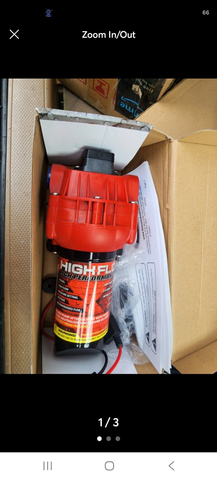 Fimco HFP-24060-113 High-Flo High Performance 2.4 GPM 60 PSI 12V Pump Fimco HFP-24060-113 High-Flo High Performance 2.4 GPM 60 PSI 12V Pump