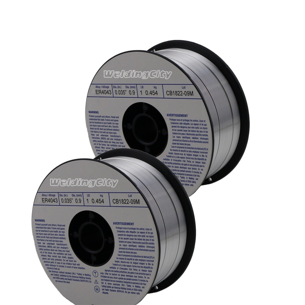 WeldingCity® 2-pk Aluminum MIG Welding Wire ER4043 .035\