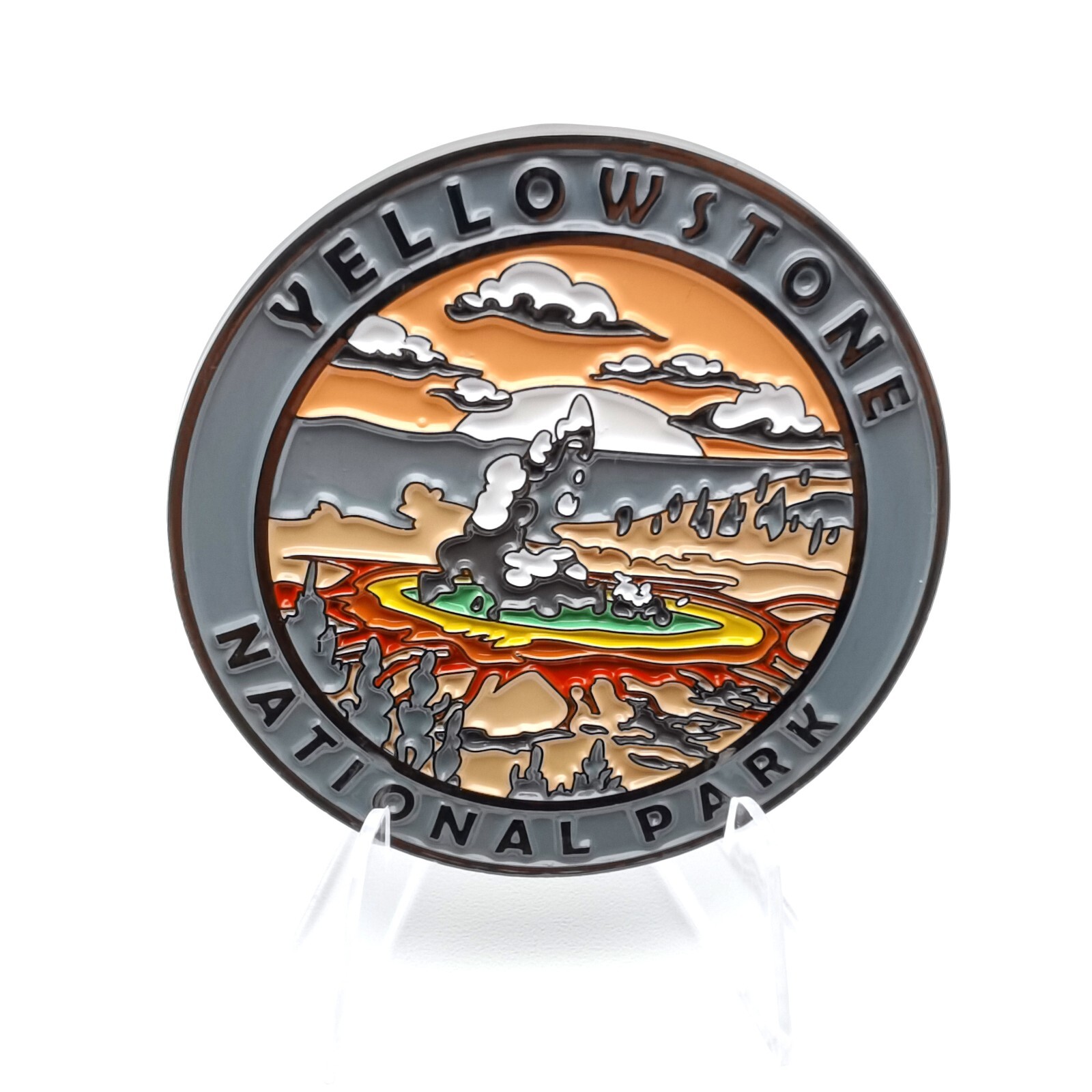 Cre8Travel Yellowstone National Park Collectible Magnet - Enamel Finish, NEW Cre8Travel Yellowstone National Park Collectible Magnet - Enamel Finish, NEW