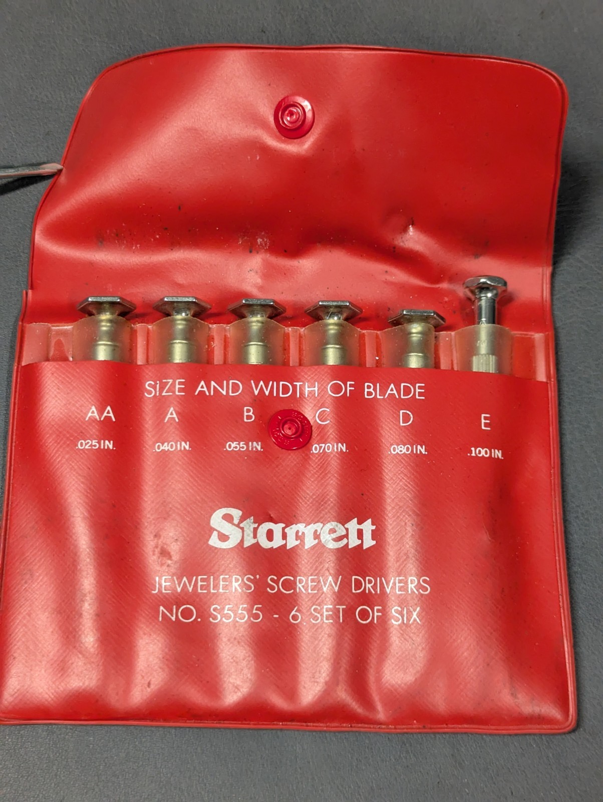 L. S. STARRETT No. S 555-6 JEWELERS' SCREW DRIVERS w/ORIGINAL Packging-MACHINIST L. S. STARRETT No. S 555-6 JEWELERS' SCREW DRIVERS w/ORIGINAL Packging-MACHINIST