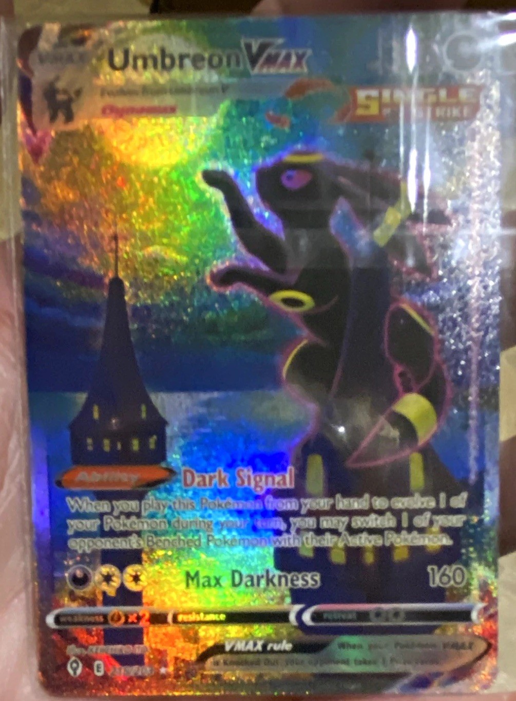The Pokémon Company Umbreon VMAX 215/203 Evolving Skies Secret Alt Art Holo The Pokémon Company Umbreon VMAX 215/203 Evolving Skies Secret Alt Art Holo