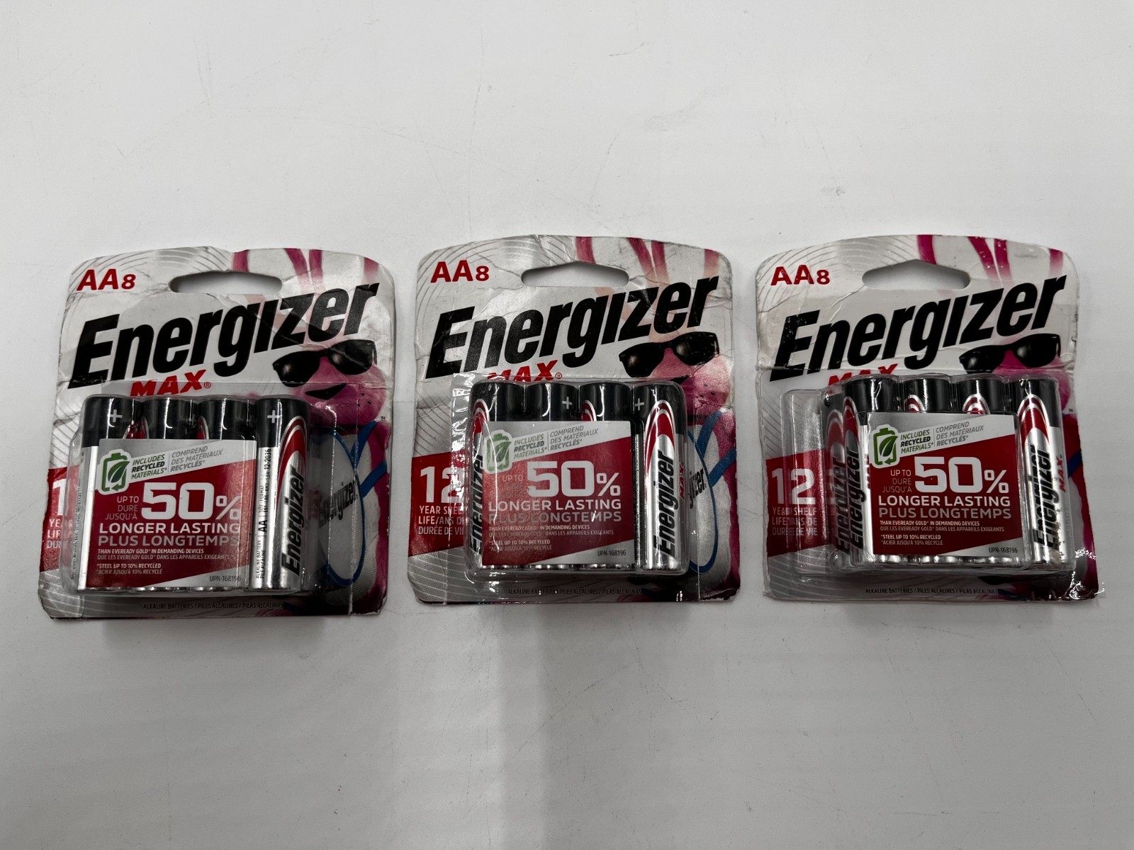 (3 X 8) Energizer Max AA Batteries, Alkaline Double Up To 50% Longer Lasting (3 X 8) Energizer Max AA Batteries, Alkaline Double Up To 50% Longer Lasting