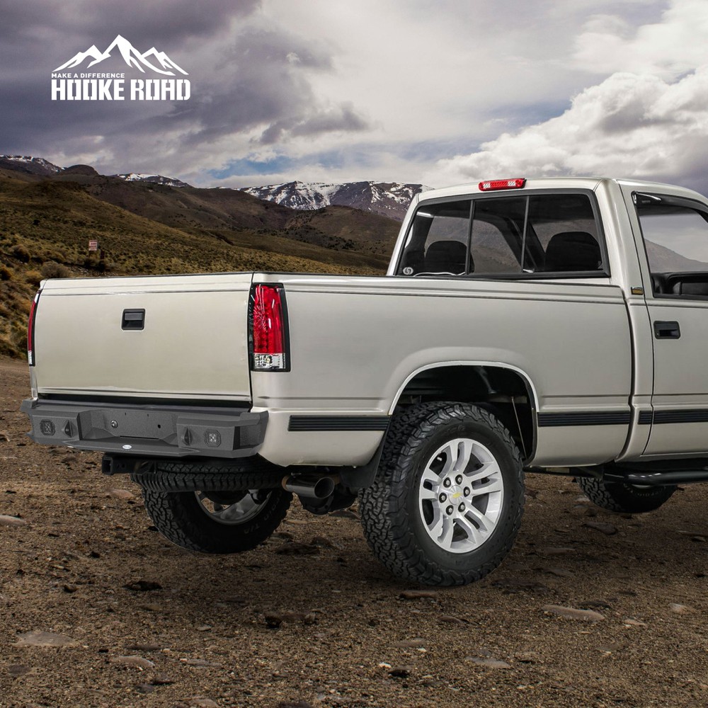 Steel Rear Bumper Fit 1988-1998 Chevrolet GMC Sierra C/K 1500 2500 3500