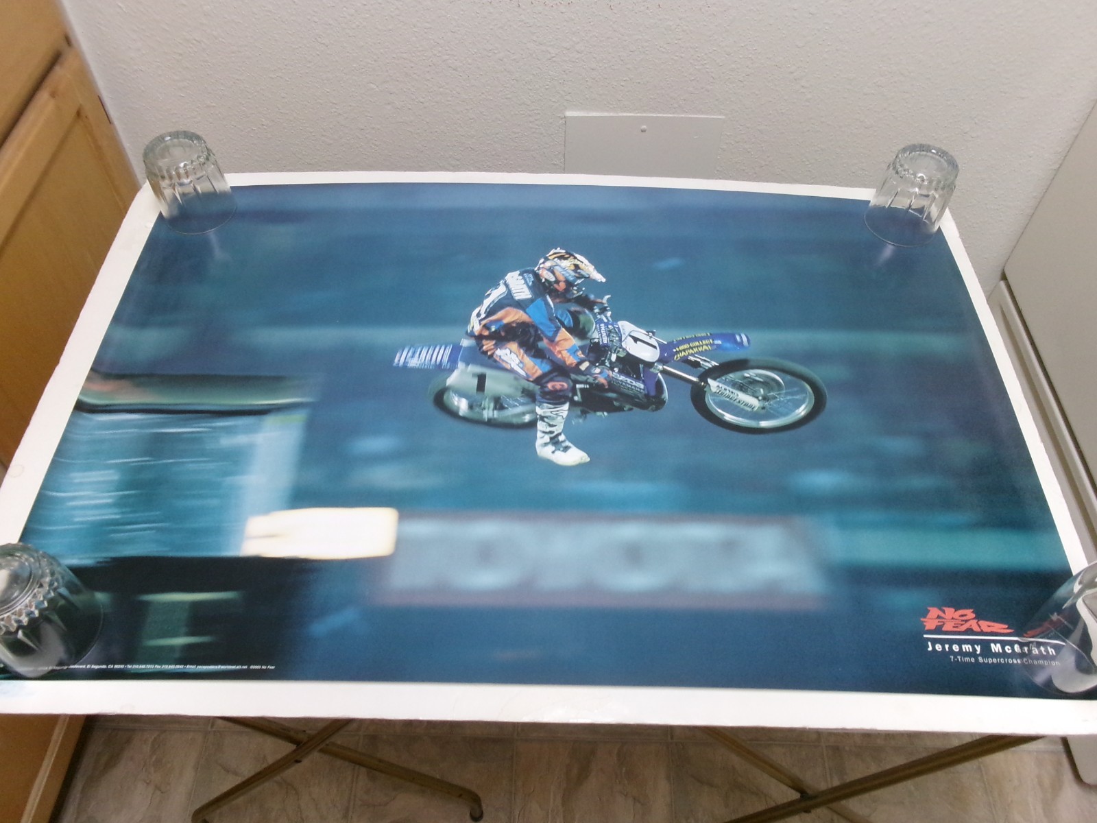 Jeremy McGrath 2000 No Fear 7-Time Supercross Champ Motocross Poster-24x36-MINT