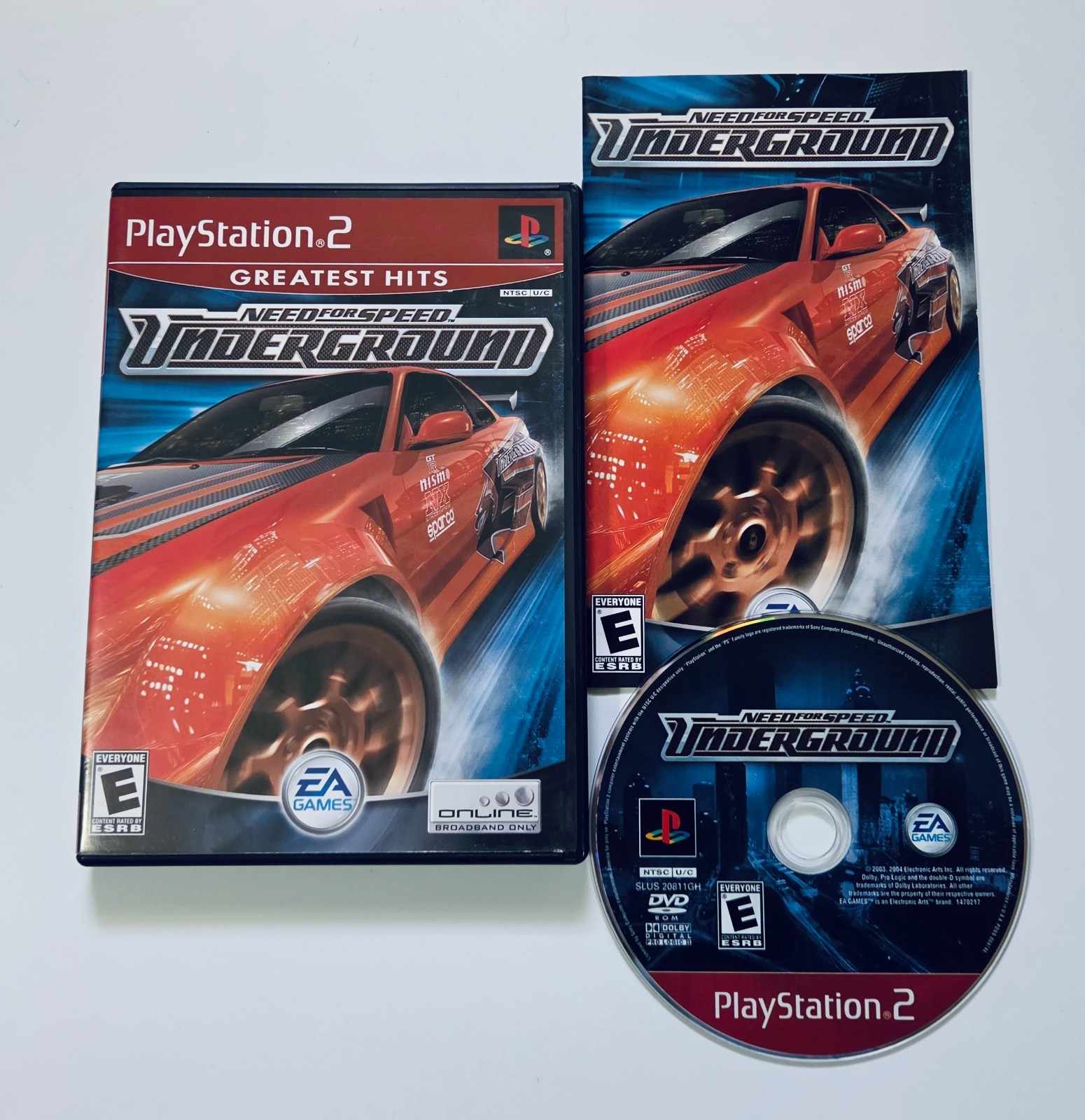 Need for Speed: Underground Sony PlayStation 2 PS2 - GH Complete VGC