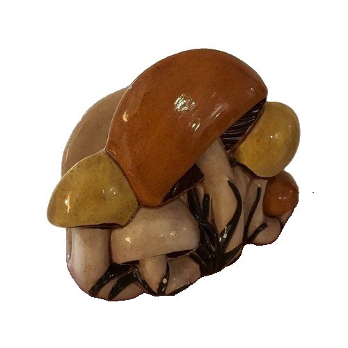 Vintage 1970s Hand Painted Ceramic Mushroom Napkin Holder Vintage 1970s Hand Painted Ceramic Mushroom Napkin Holder