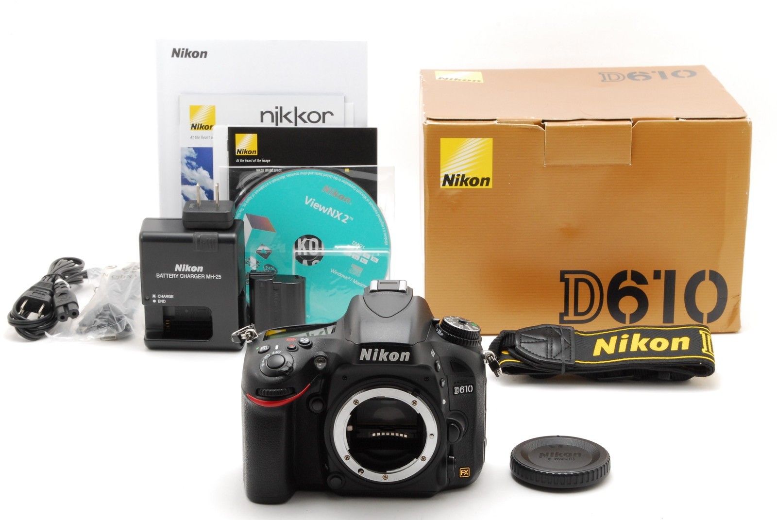 【MINT- BOXED S/C21180】Nikon D610 24.3MP Digital SLR Camera Body Black