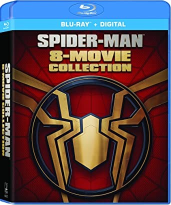 New Spider-Man 8 Film Set: Spiderman 1,2,3; Amazing 1-2 & Home 1,2,3 (Blu-ray)