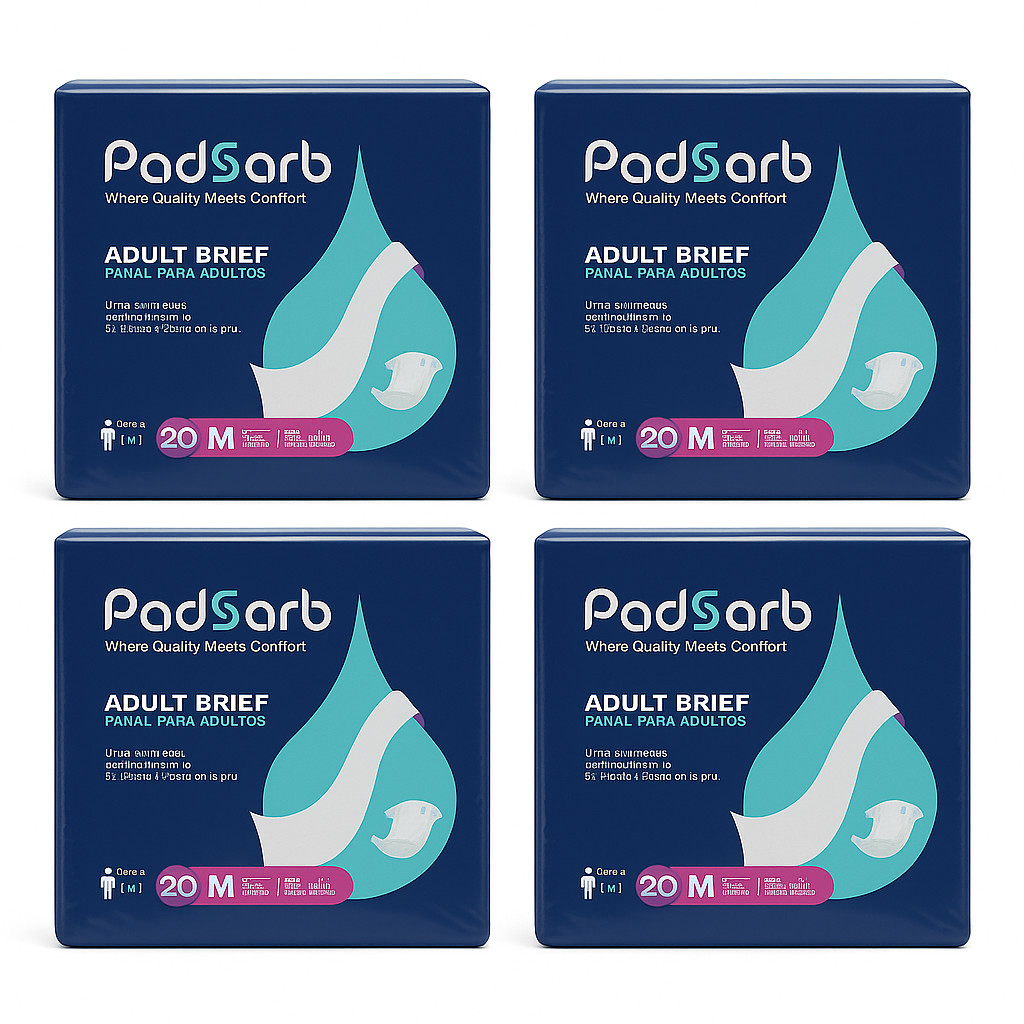 Padsorb Premium Adult Briefs Ultra Breathable, Medium (32\