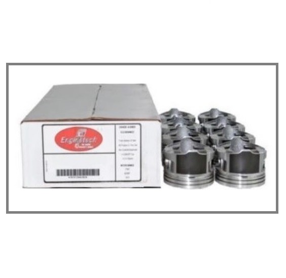 Coated Skirt Flat Top Pistons Set for 2002-2008 Chevrolet LS2 LQ4 LQ9 6.0L 