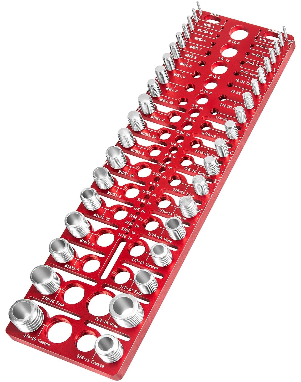Thread Checker Tool 49 Nut Bolt Screw Gauge Metric Standard Drill Size Finder Thread Checker Tool 49 Nut Bolt Screw Gauge Metric Standard Drill Size Finder