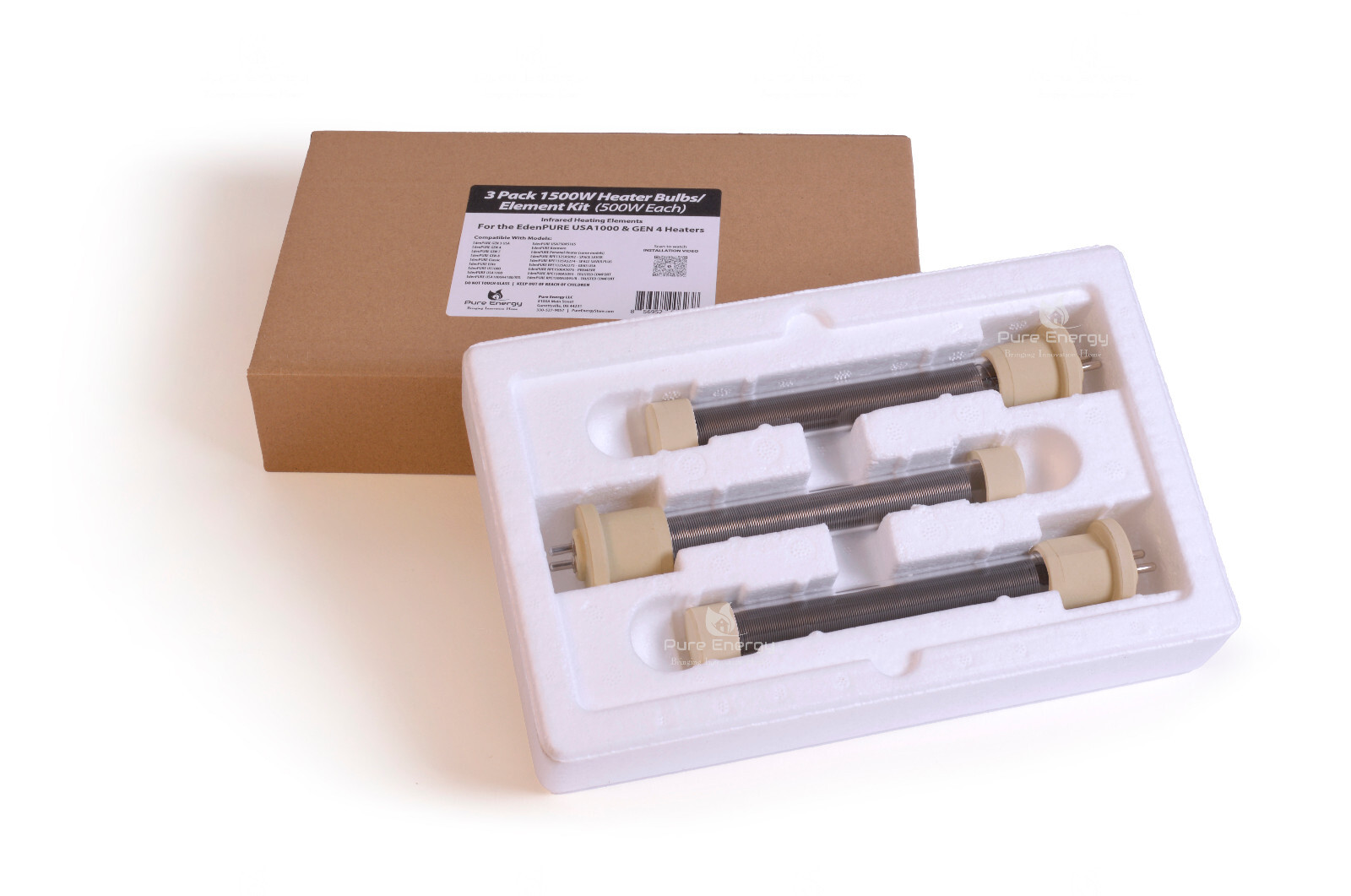 New Replacement Bulb Element Set  Part US001 For EdenPURE GEN 4 USA 1000 Heaters