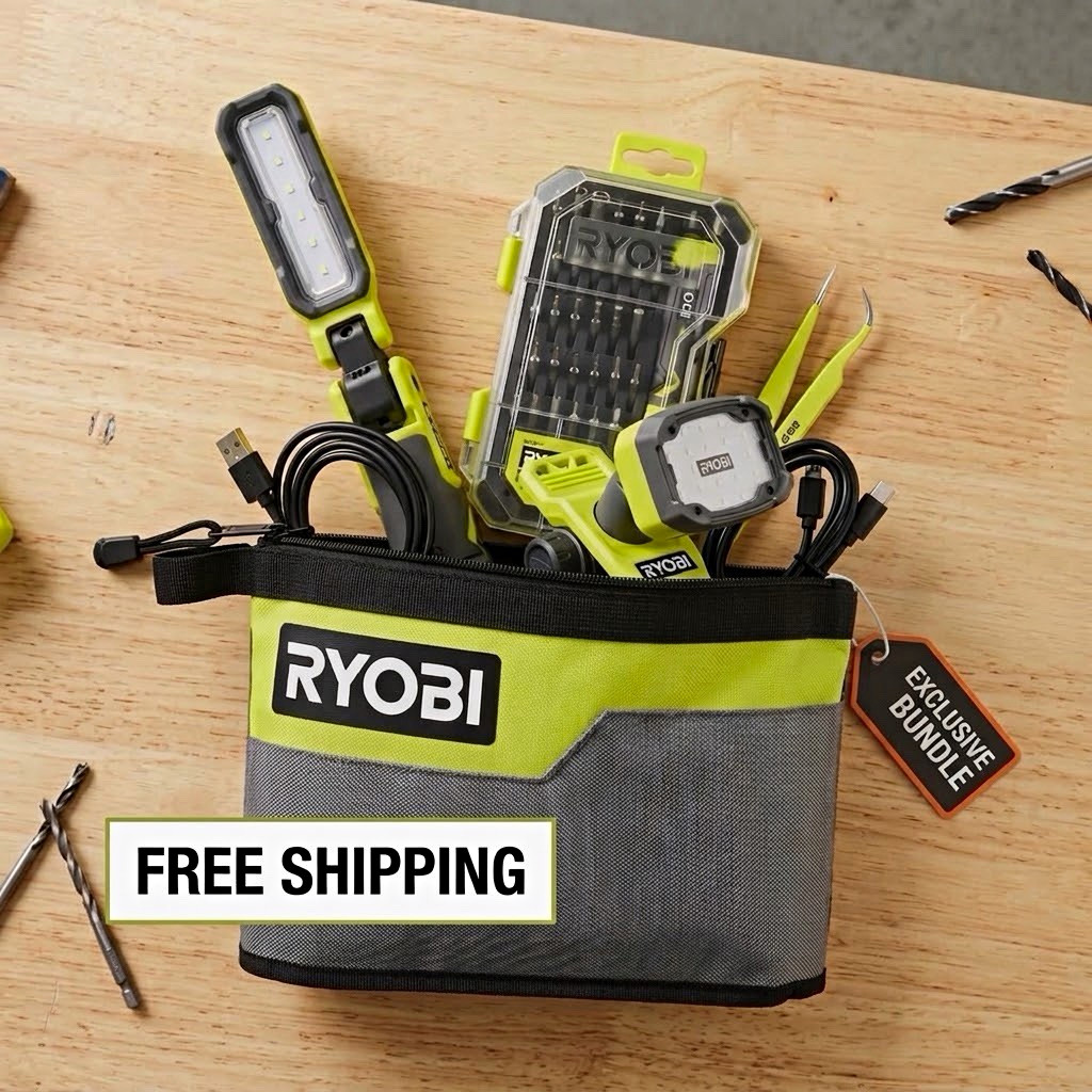 Ryobi Precision Bundle -  | 3x 2Ah Batteries - Bonus Gift