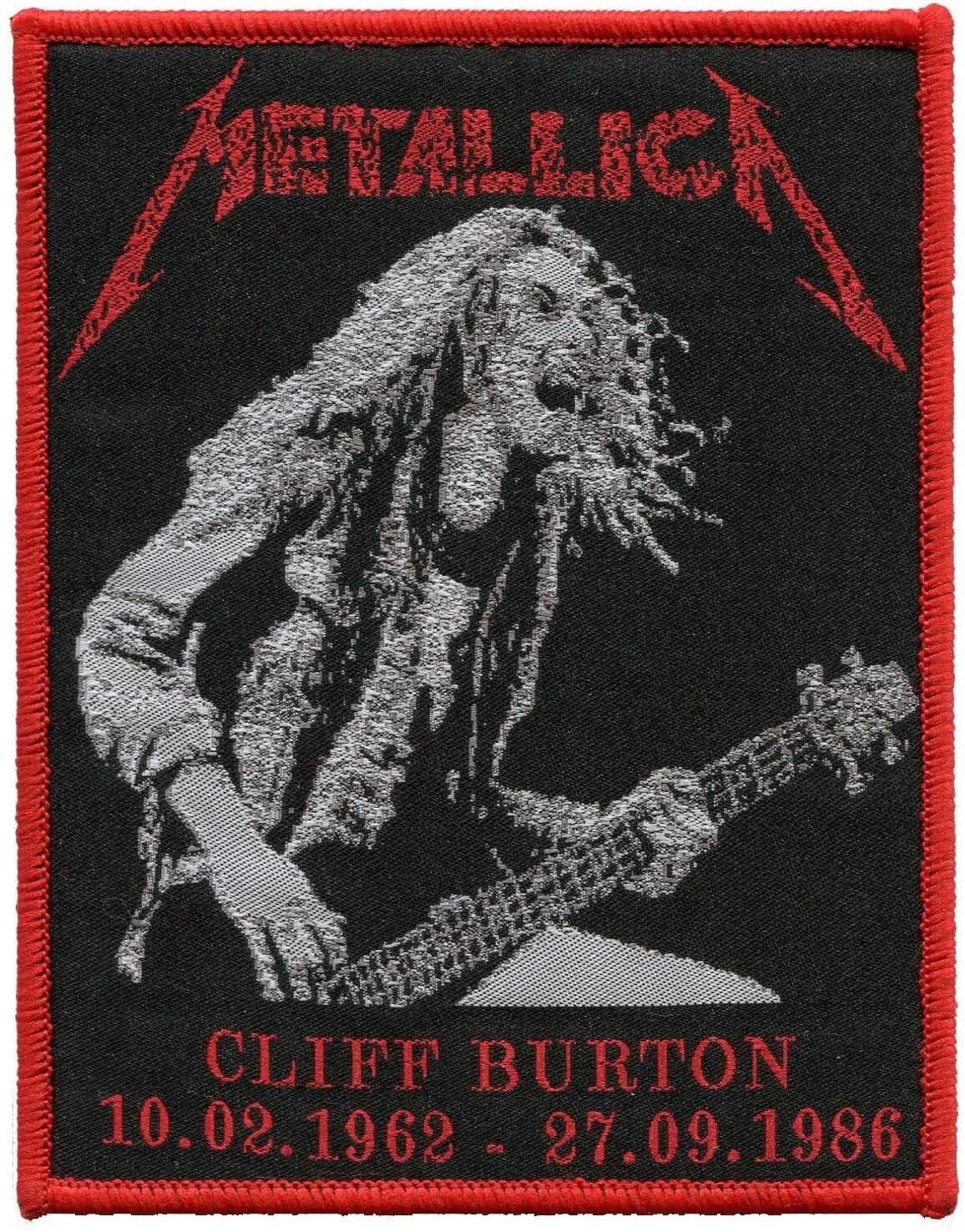 Metallica Band Cliff Burton patch t-shirts, Jeans Iron on Clothing Woven Badge 