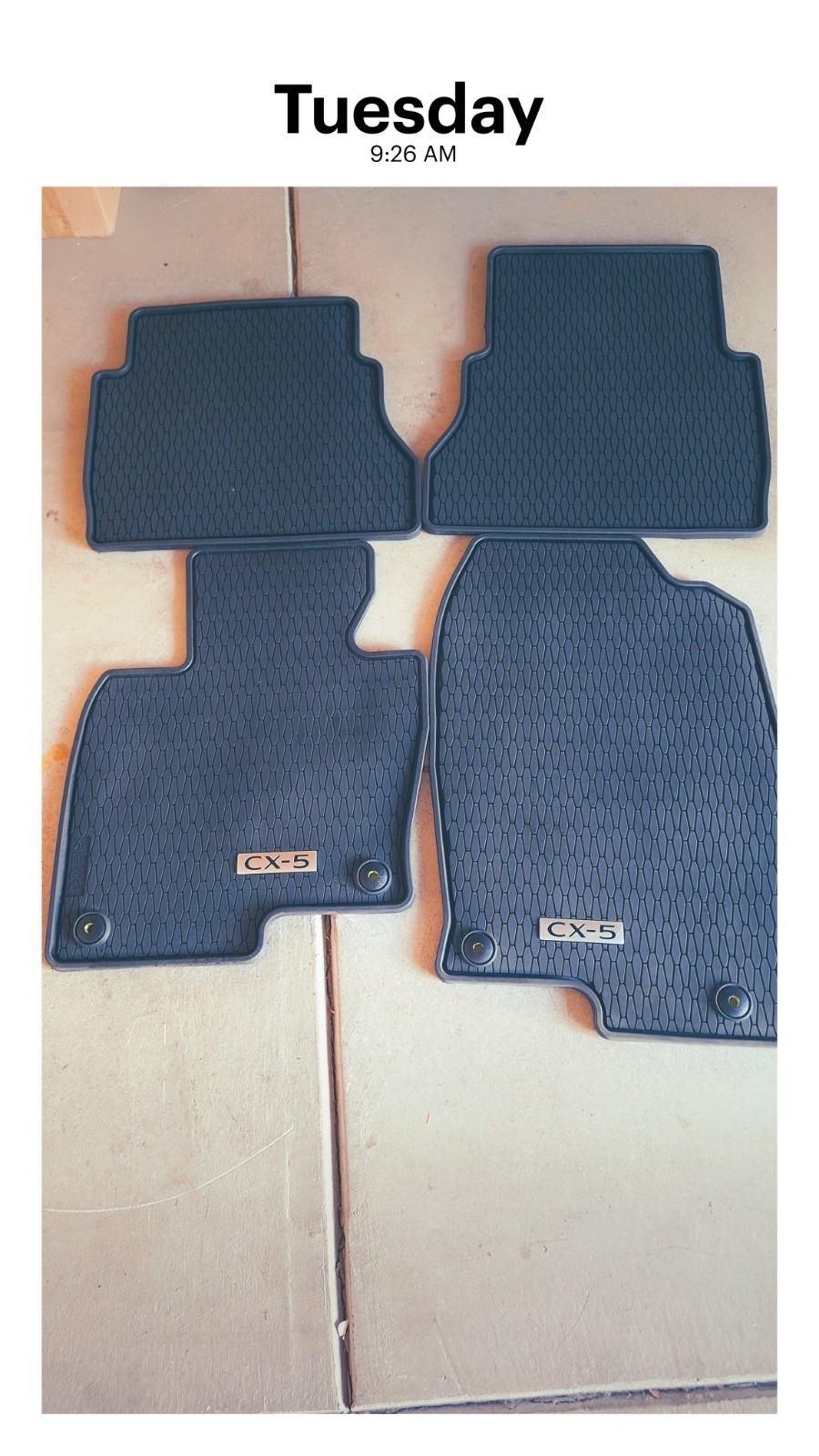 Mazda cx-5 OEM All weather floor mats 2017 - 2025