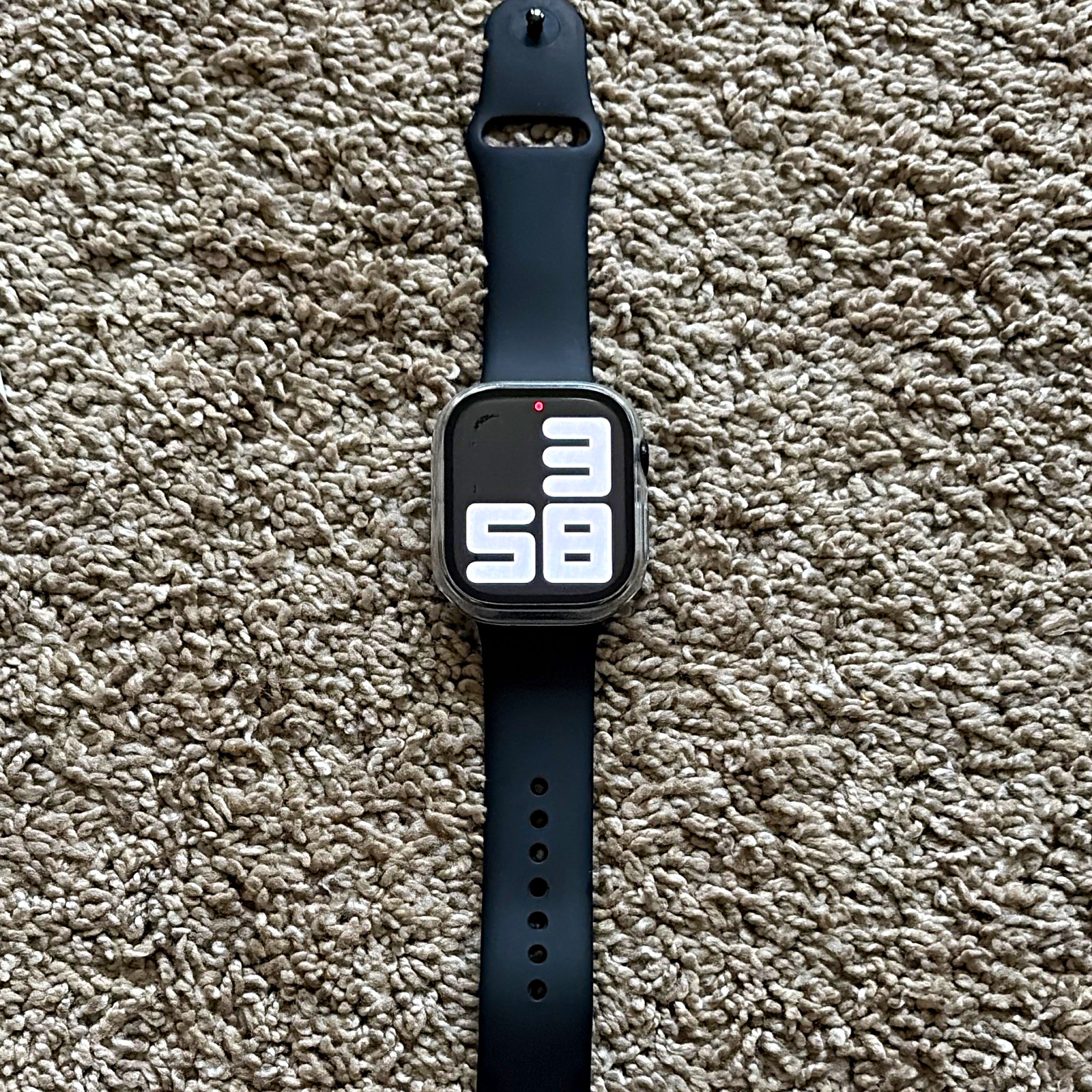 Apple Watch Series 10 46mm Jet Black Aluminum GPS Black Silicone Band Apple Watch Series 10 46mm Jet Black Aluminum GPS Black Silicone Band