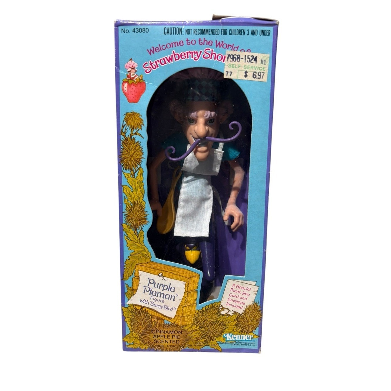 Kenner Purple Pieman Figure With Berry Bird Vintage 1980s, New in Box Kenner Purple Pieman Figure With Berry Bird Vintage 1980s, New in Box