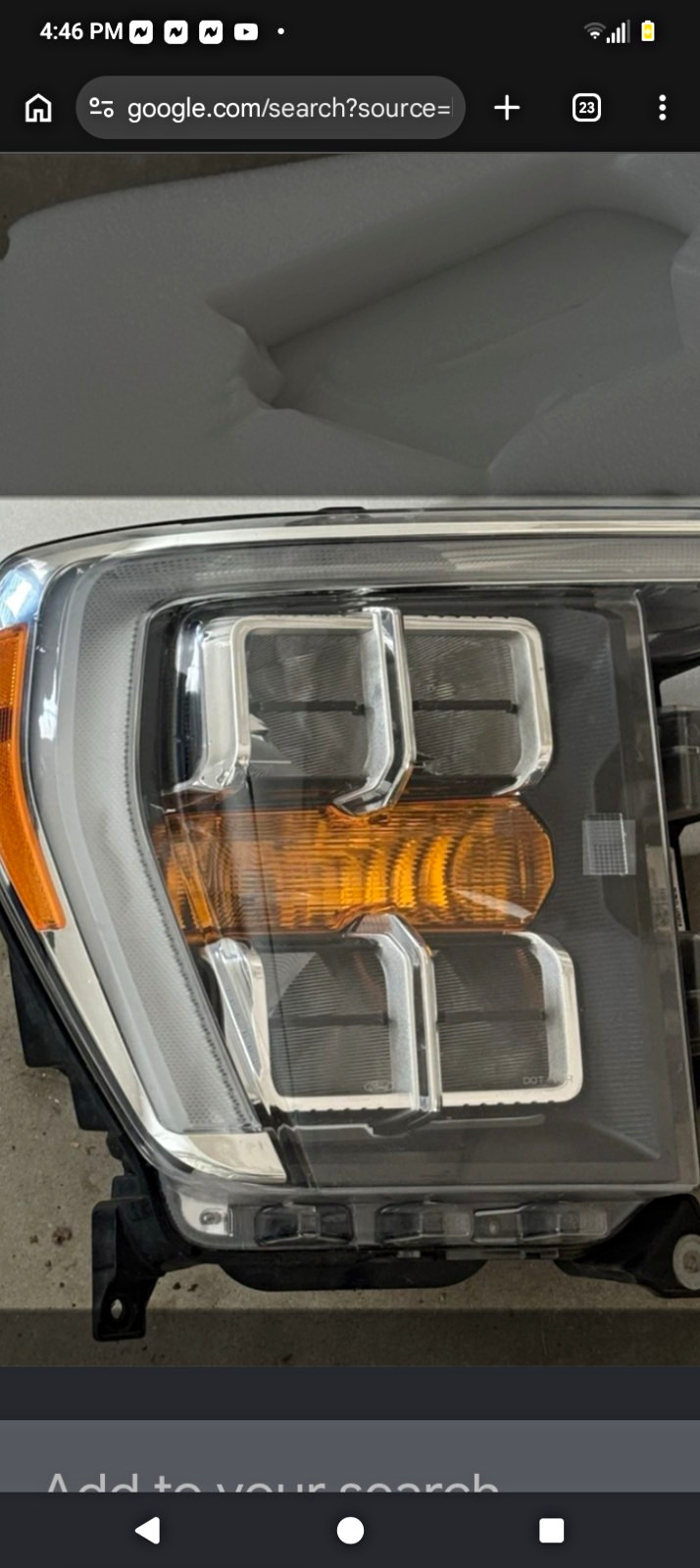 USED - 2018-2020 Ford F150 Pickup R Headlamp LED - OEM