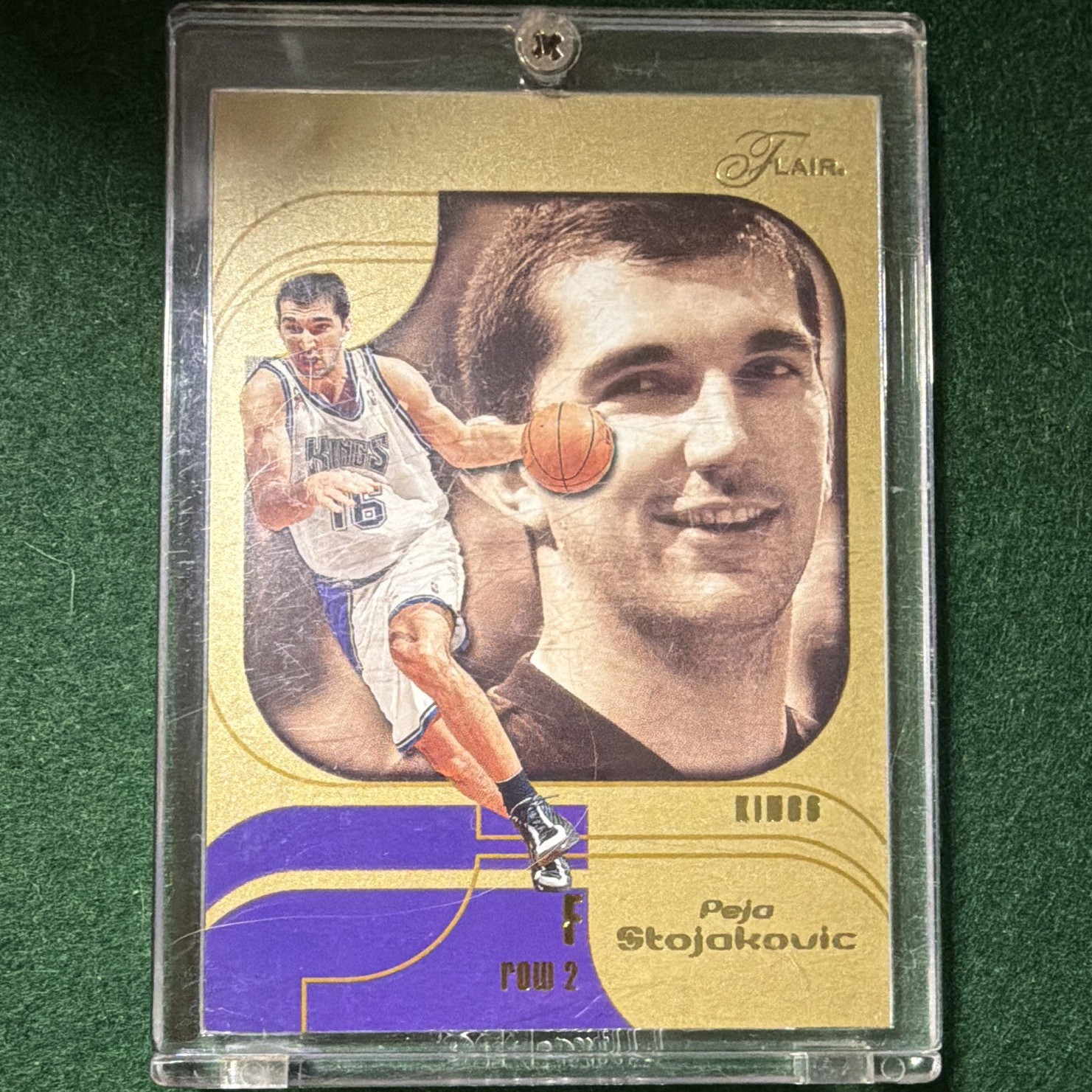 Fleer 2002-03 Flair Peja Stojakovic #10 Row 2 Sacramento Kings NBA Card Fleer 2002-03 Flair Peja Stojakovic #10 Row 2 Sacramento Kings NBA Card