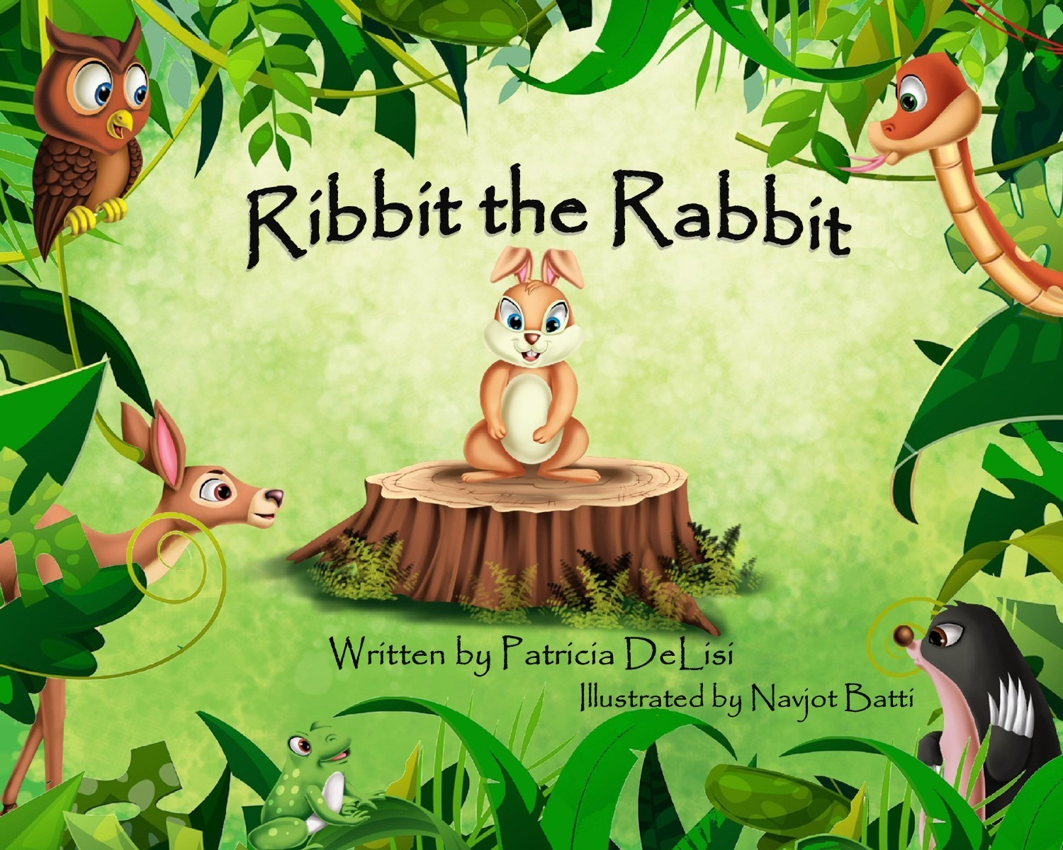 Ribbit the Rabbit Children\'s Picture Book - Courage, Friendship, Self-Acceptance