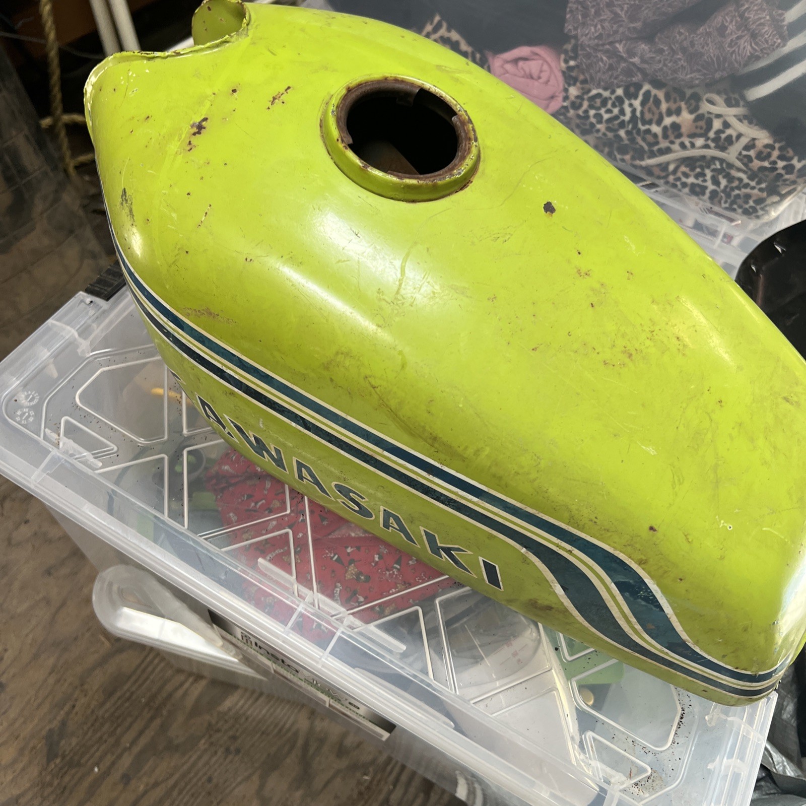 1971-72  Kawasaki F5 F8 Bighorn Bison Gas Tank Fuel Cap