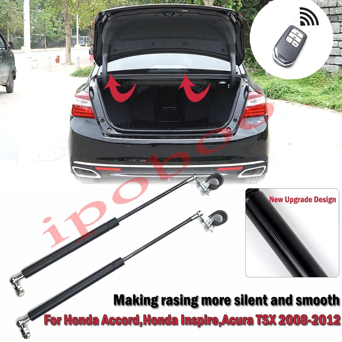 Trunk Tailgate Lift Support Struts Shocks Gas Springs For Honda Accord 8th 08-12 Trunk Tailgate Lift Support Struts Shocks Gas Springs For Honda Accord 8th 08-12