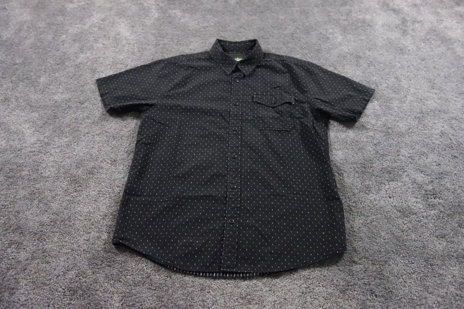 Howler Bros Shirt Mens Medium Black Button Up Embroidered Short Sleeve Howler Bros Shirt Mens Medium Black Button Up Embroidered Short Sleeve