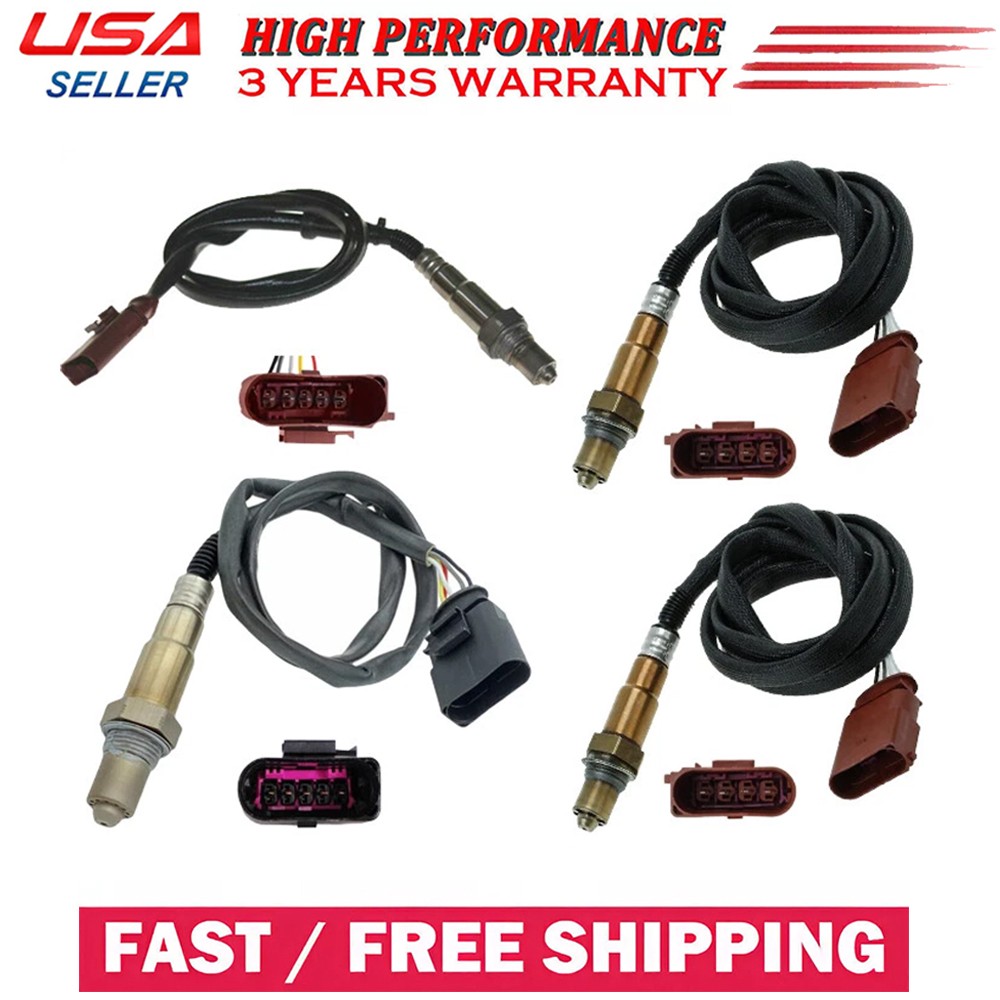 4pcs Up+Down Oxygen O2 Sensor For Audi RS7 4.0L V8 Turbocharged 2014-2018