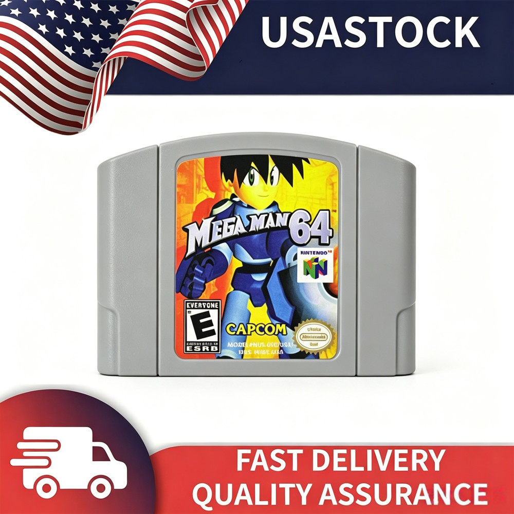 Mega Man 64 Games Cartridge For Nintendo 64 Console US Version Fast Shipping