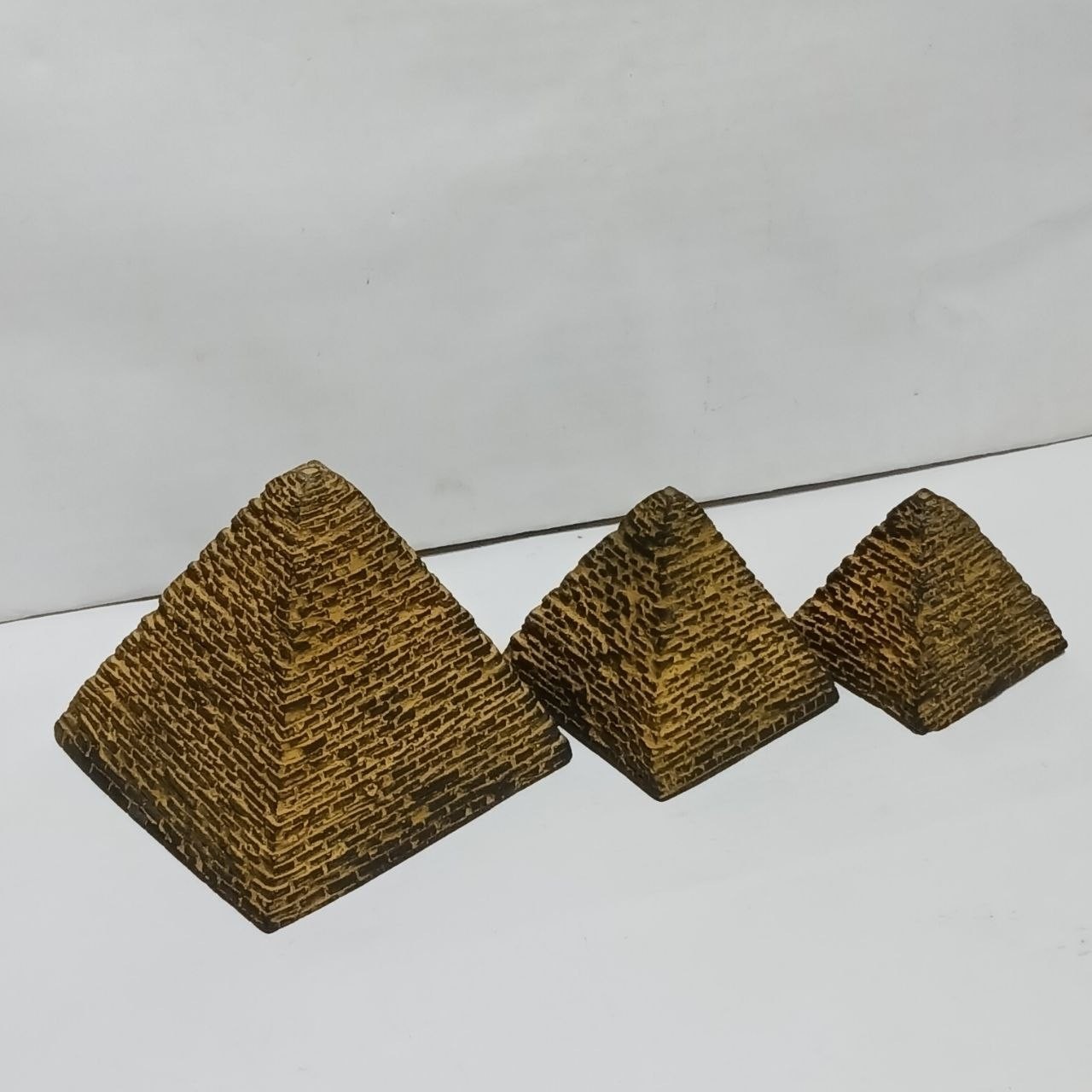 Handmade Egyptian Pyramid Set, Mini Pyramid Replica, Home Decor & Gift Handmade Egyptian Pyramid Set, Mini Pyramid Replica, Home Decor & Gift