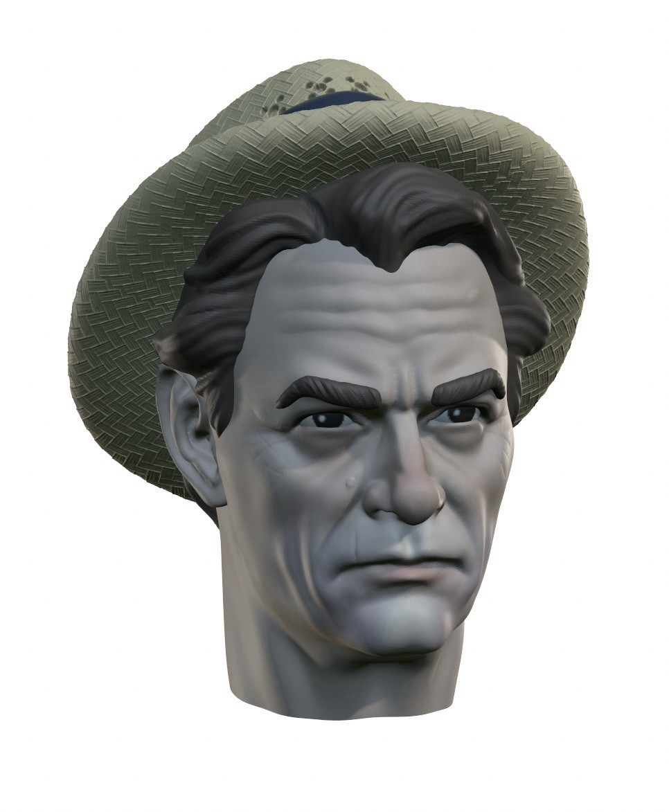 Reporter Man Custom Action Figure Head 1:9 or 1:6 Mego Reporter Man Custom Action Figure Head 1:9 or 1:6 Mego