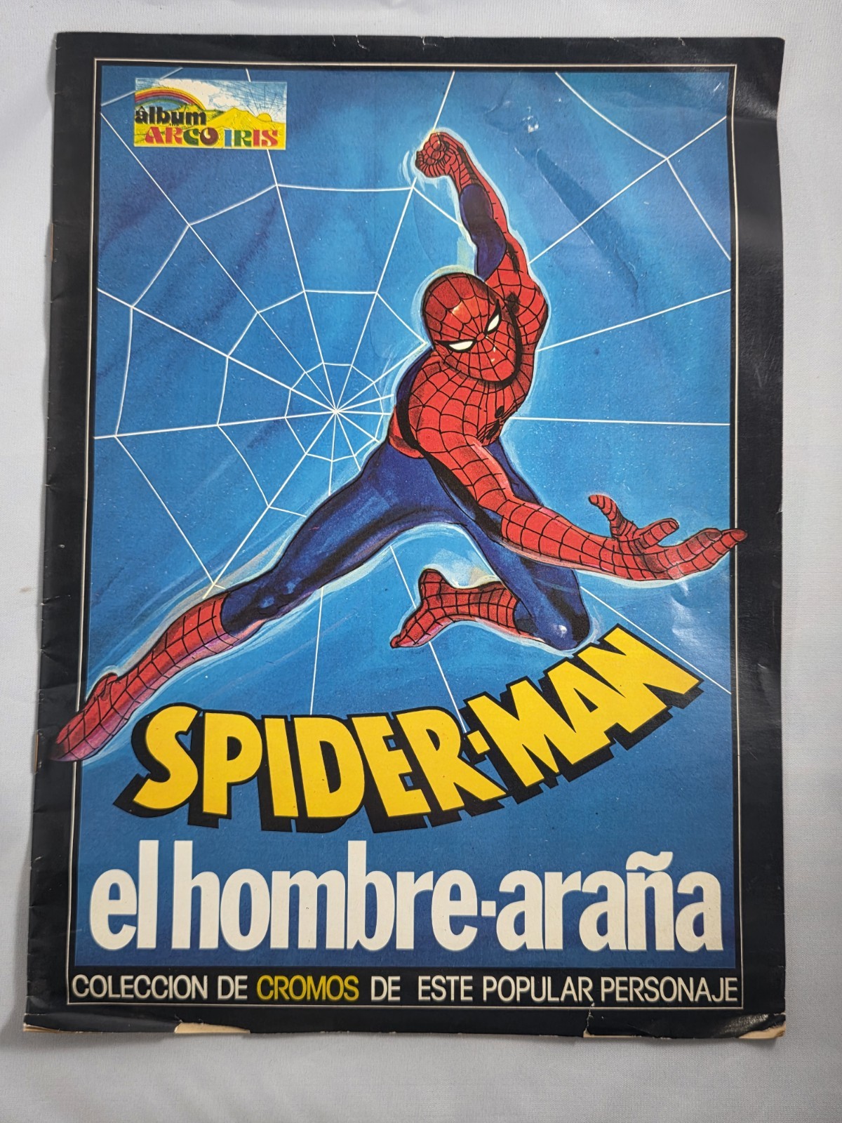 Vintage 1977 Àlbum Arco Iris Spider-Man Sticker Album Empty Costa Rica Vintage 1977 Àlbum Arco Iris Spider-Man Sticker Album Empty Costa Rica