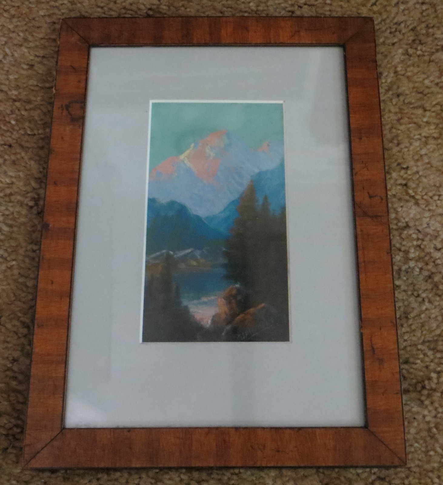 Signed Carl Simmons Original Pastel Painting \ Signed Carl Simmons Original Pastel Painting \