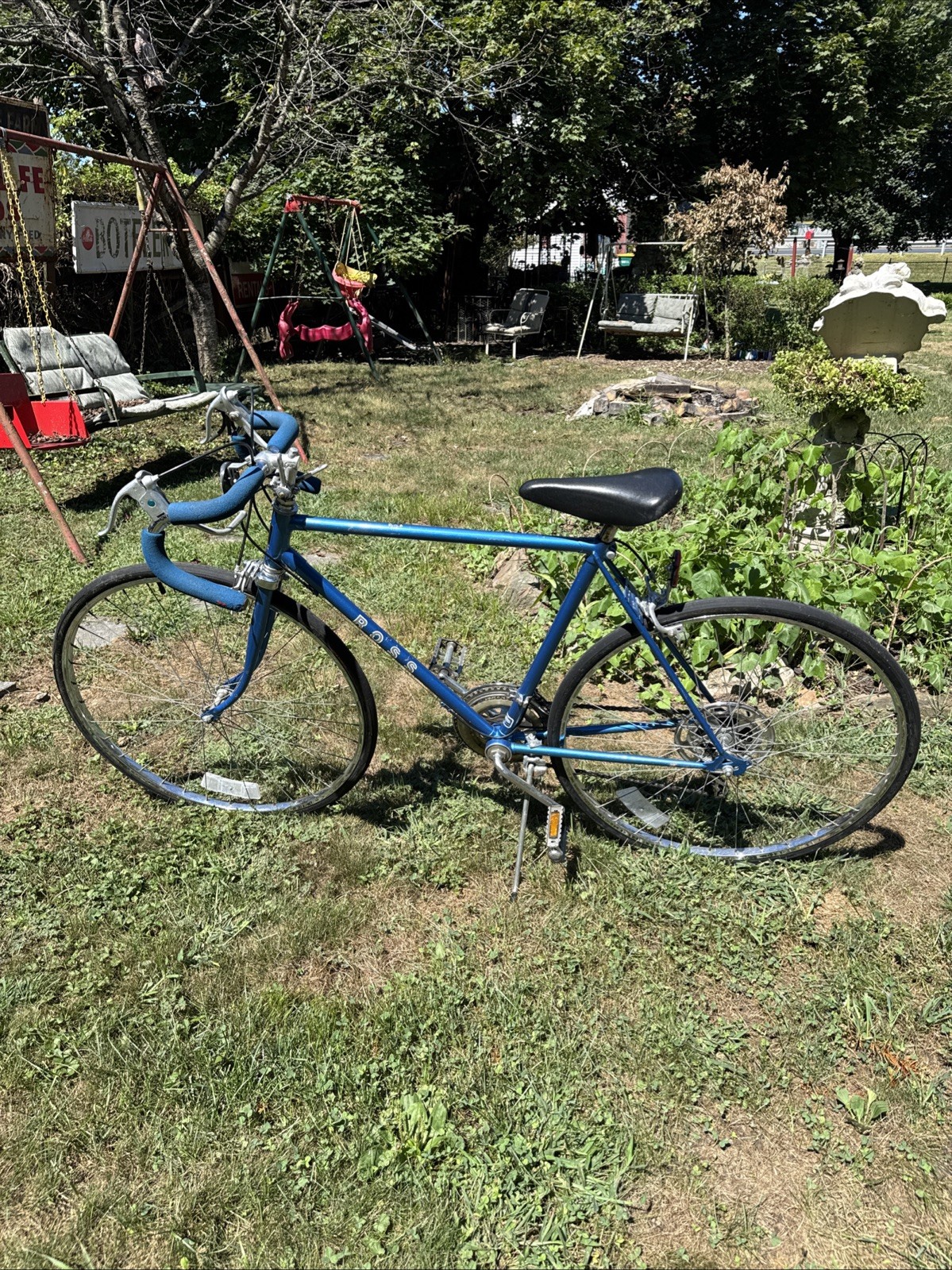 Ross Eurosport 1980\'s Men\'s Bike Blue 10 Speed Nice Condition Good Tires
