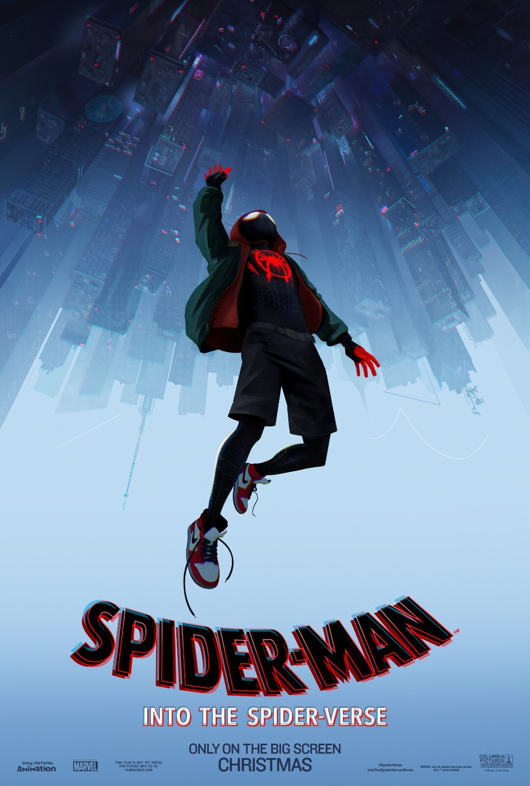 2018 Spider Man Into The Spiderverse Movie Poster 11X17 Miles Morales Parker 🍿
