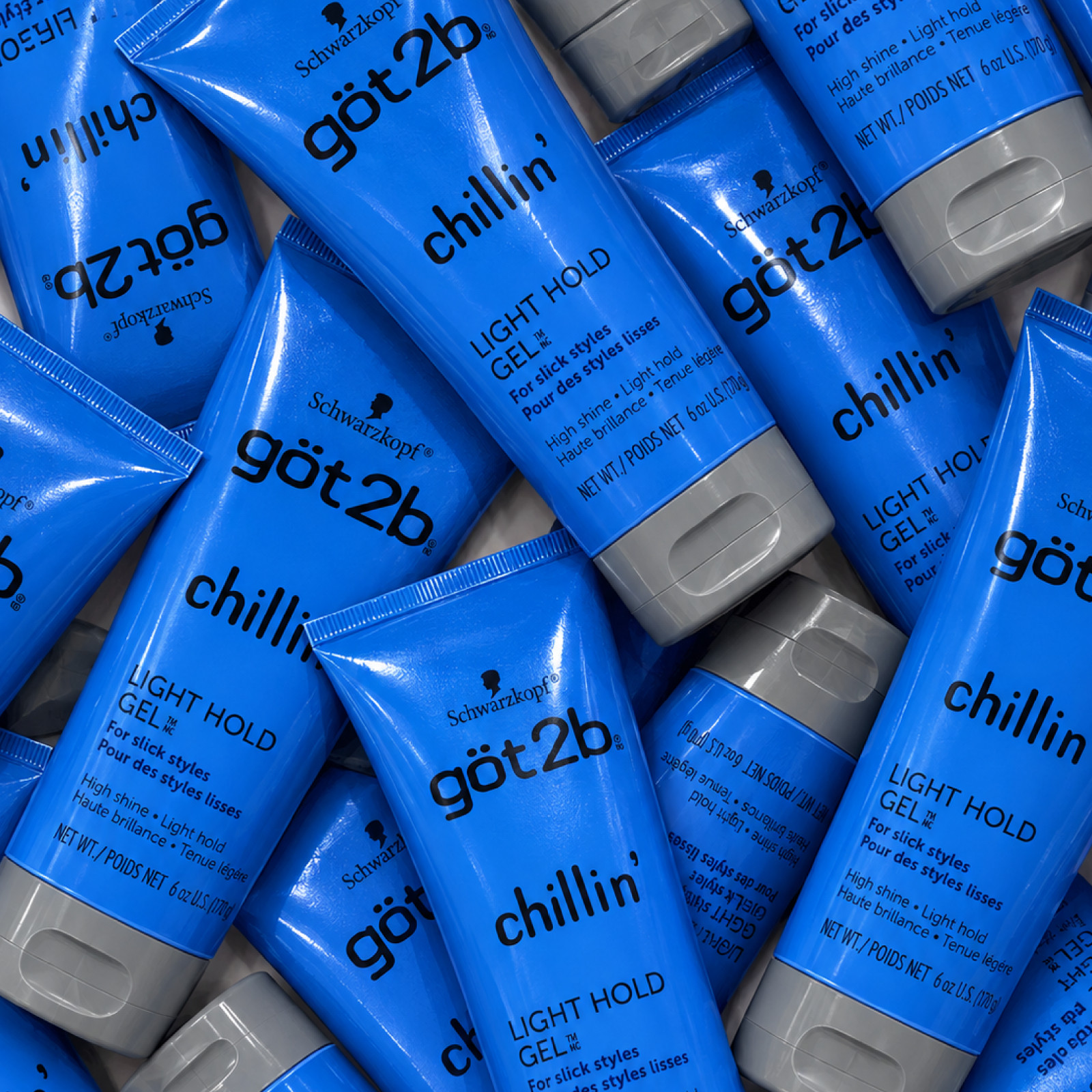 48 Pack Schwarzkopf got2b chillin Light Hold Gel High Shine Slick Styles 6 oz 48 Pack Schwarzkopf got2b chillin Light Hold Gel High Shine Slick Styles 6 oz