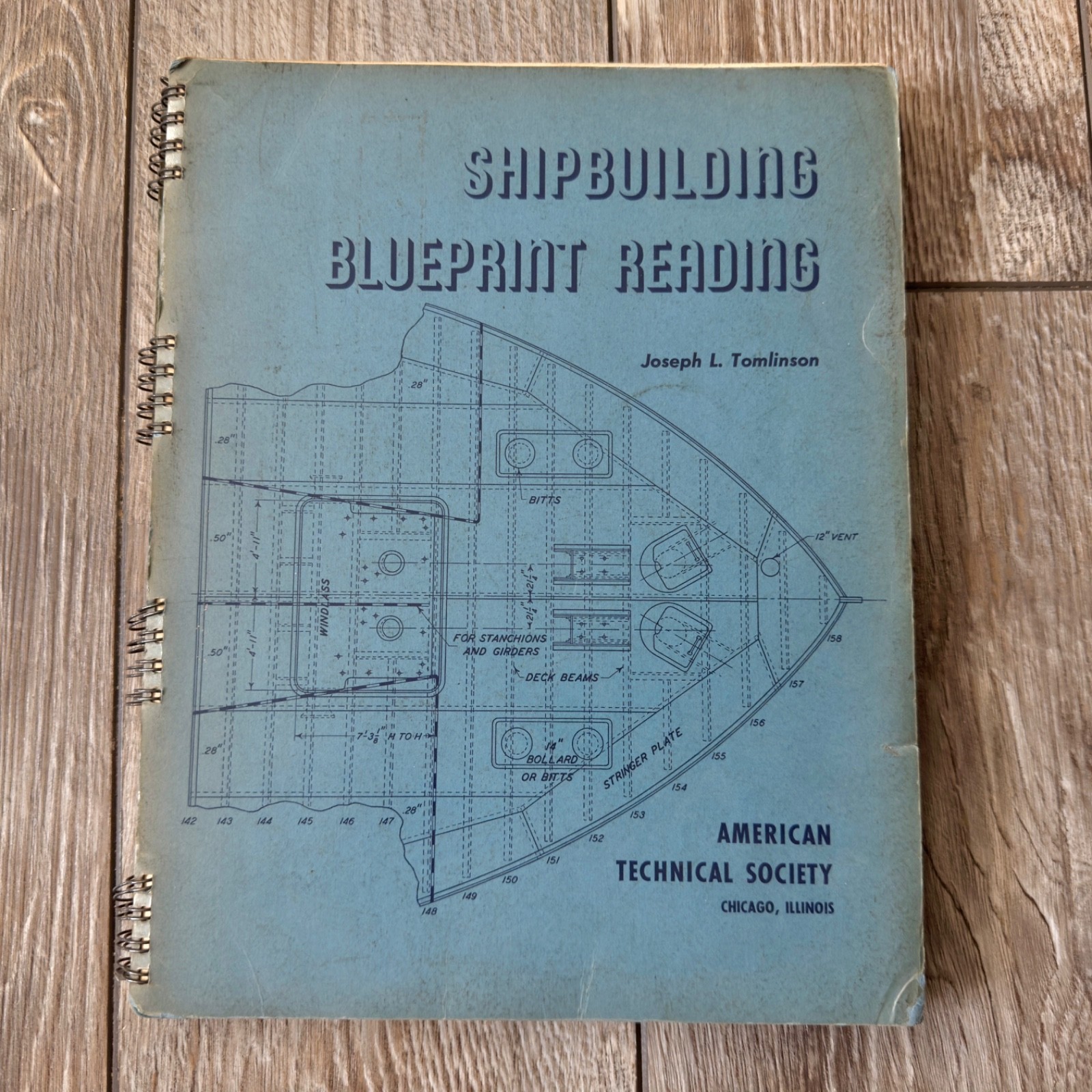 Vintage 1942 Shipbuilding Blueprint Reading Training Instruction Manual Read