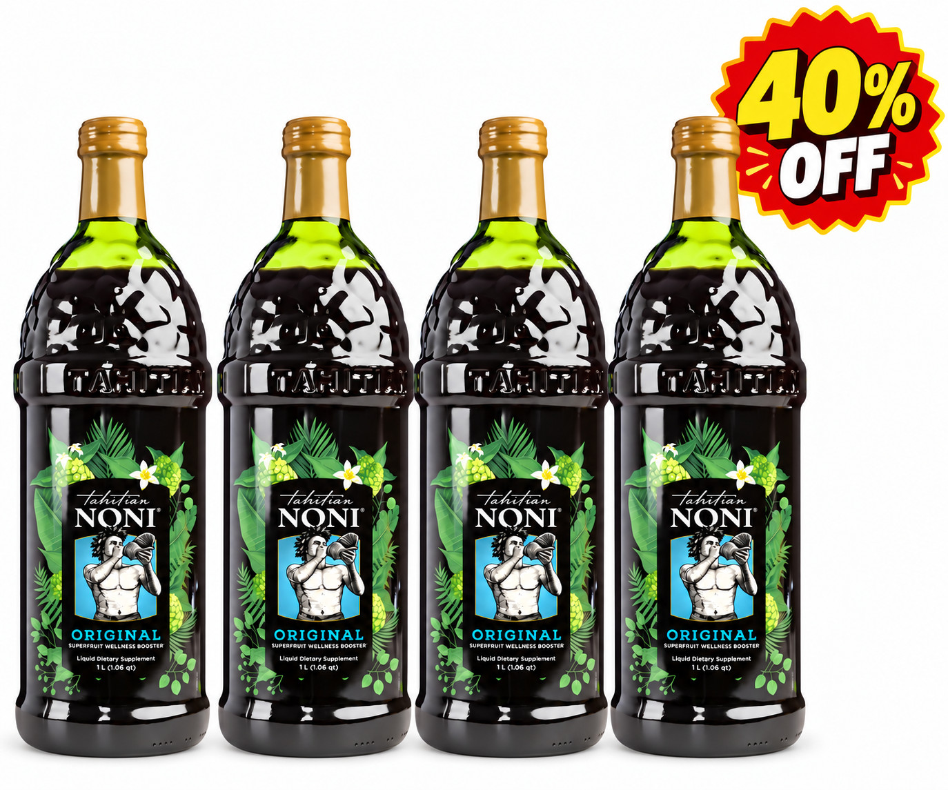 TAHITIAN NONI ® Original Juice by Morinda - *Brand New 4 Bottle Value Pack*
