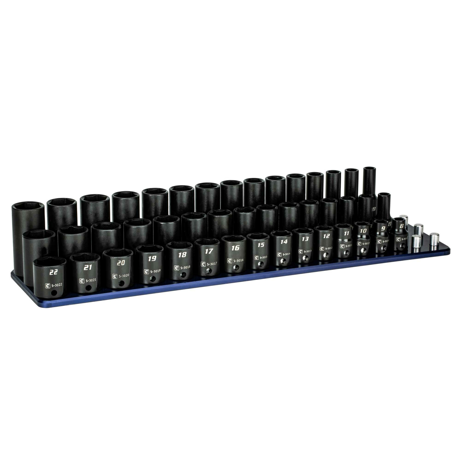 Capri Tools 3/8 in. Dr Shallow/Semi-Deep/Deep Impact Socket Set, Metric, 45-Pc Capri Tools 3/8 in. Dr Shallow/Semi-Deep/Deep Impact Socket Set, Metric, 45-Pc