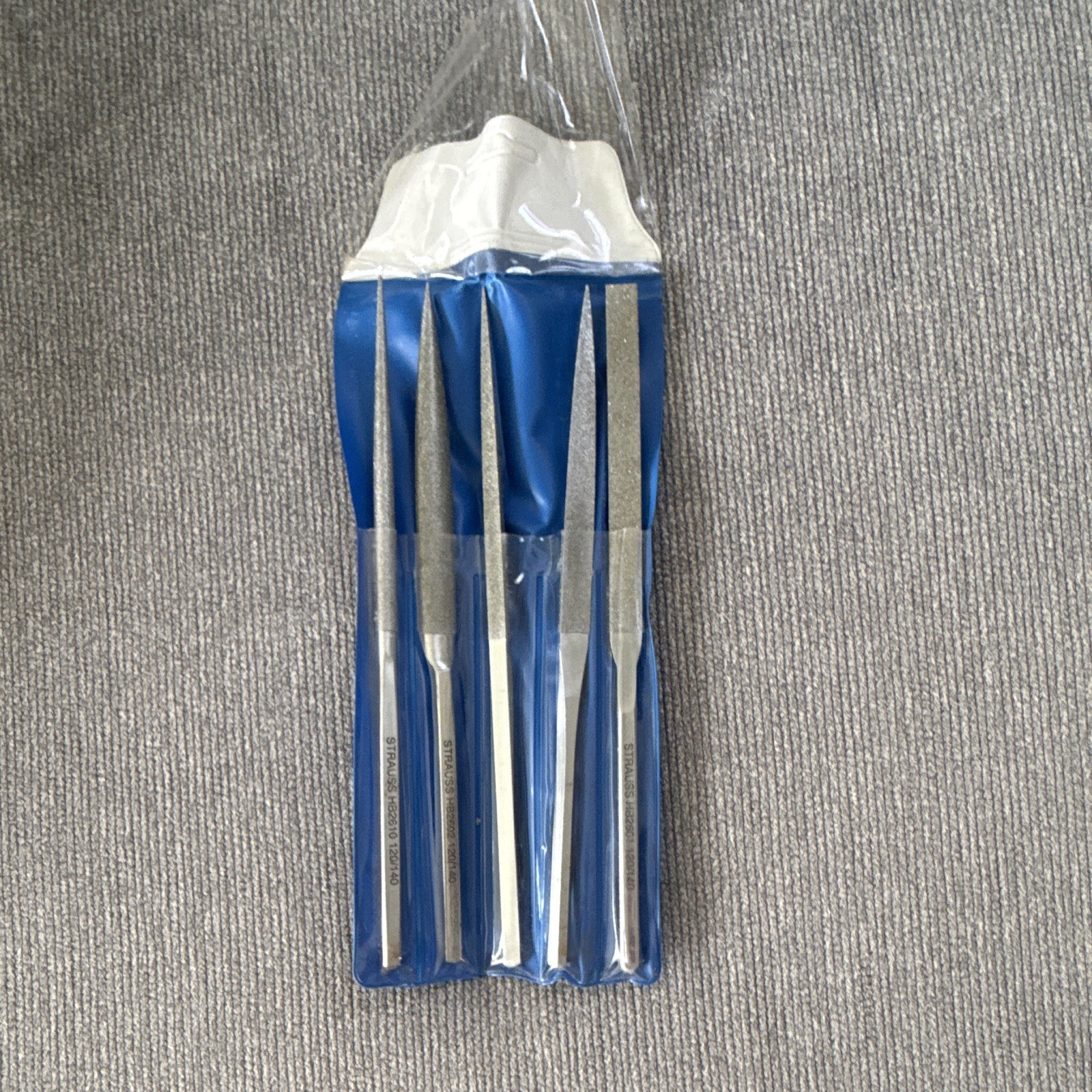 STRAUSS Diamond Needle File Set 5pc 120/140 Grit HB2601 HB2602 HB2610