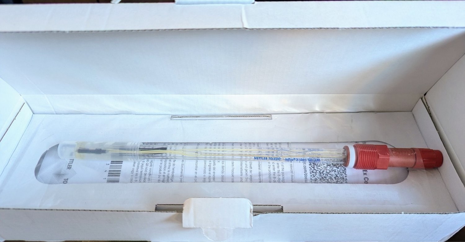 New Mettler Toledo InPro 3100V/SG/225 pH Electrode Probe open box New Mettler Toledo InPro 3100V/SG/225 pH Electrode Probe open box