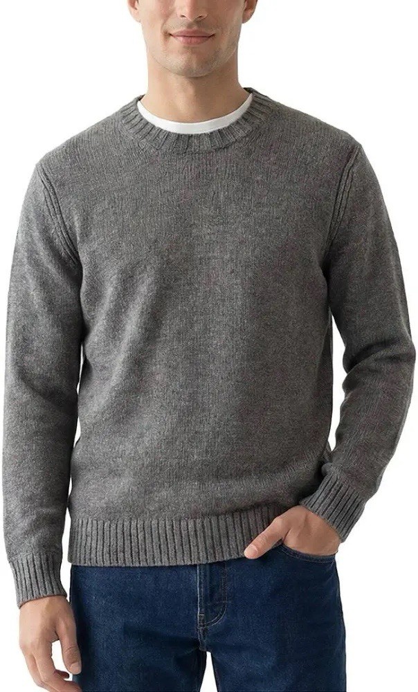 Vince Men\'s Heather Gray Wool & Cashmere Knitted Sweater Size M $438 Vince Men\'s Heather Gray Wool & Cashmere Knitted Sweater Size M $438