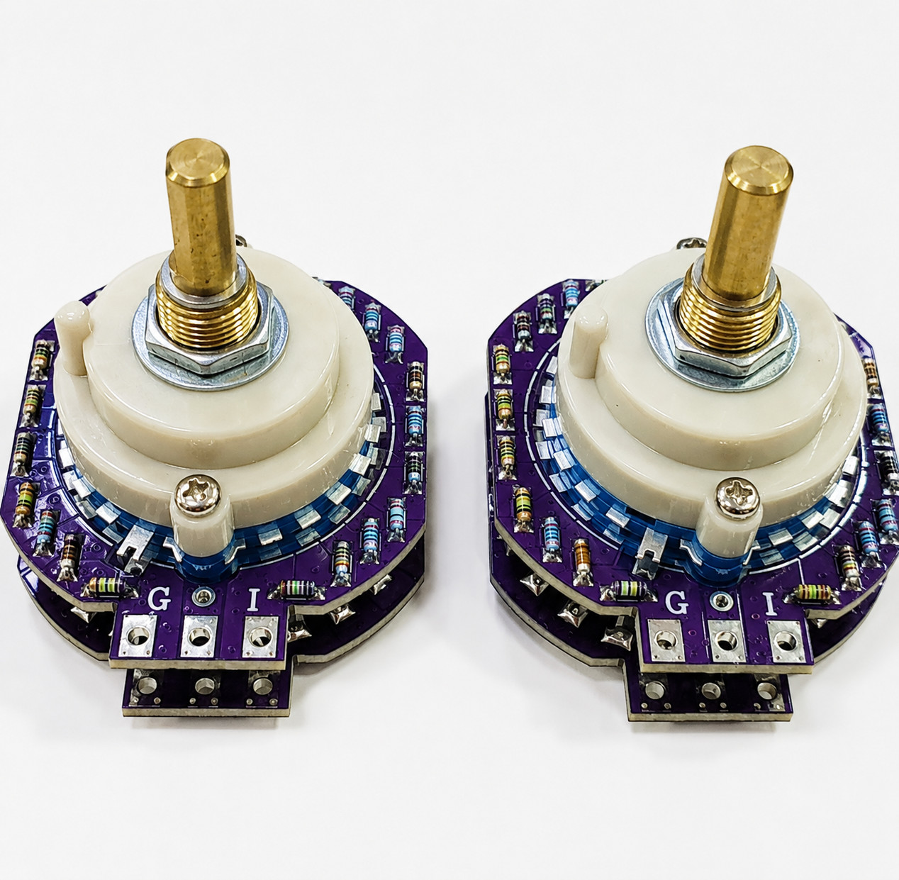 VALAB 24 Step Attenuator 50K Stereo Volume Control Upgrade Vishay - O Shaft