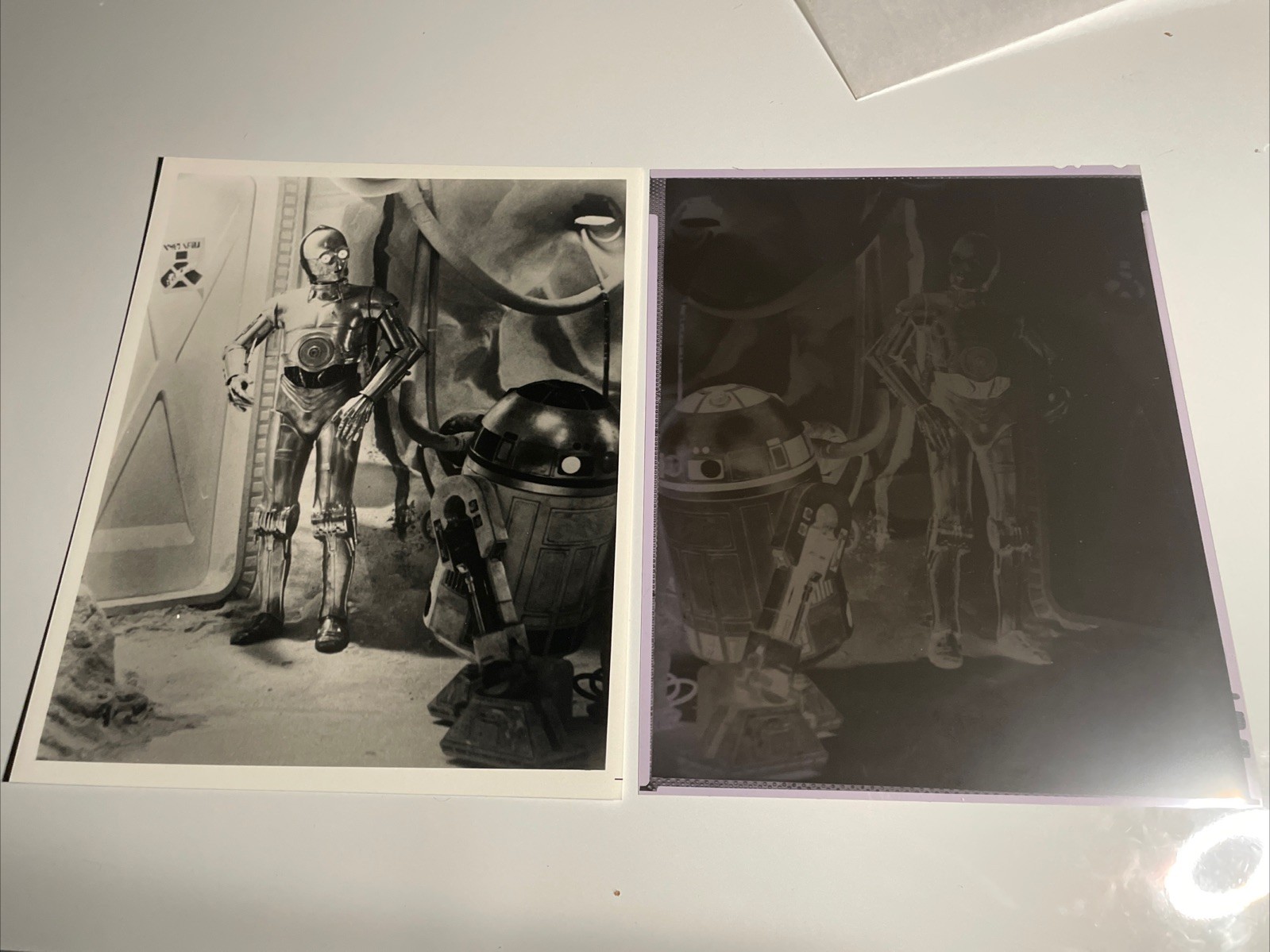 Star Wars Empire Strikes Back Behind The-Scenes Photograph picture Negatives  MT