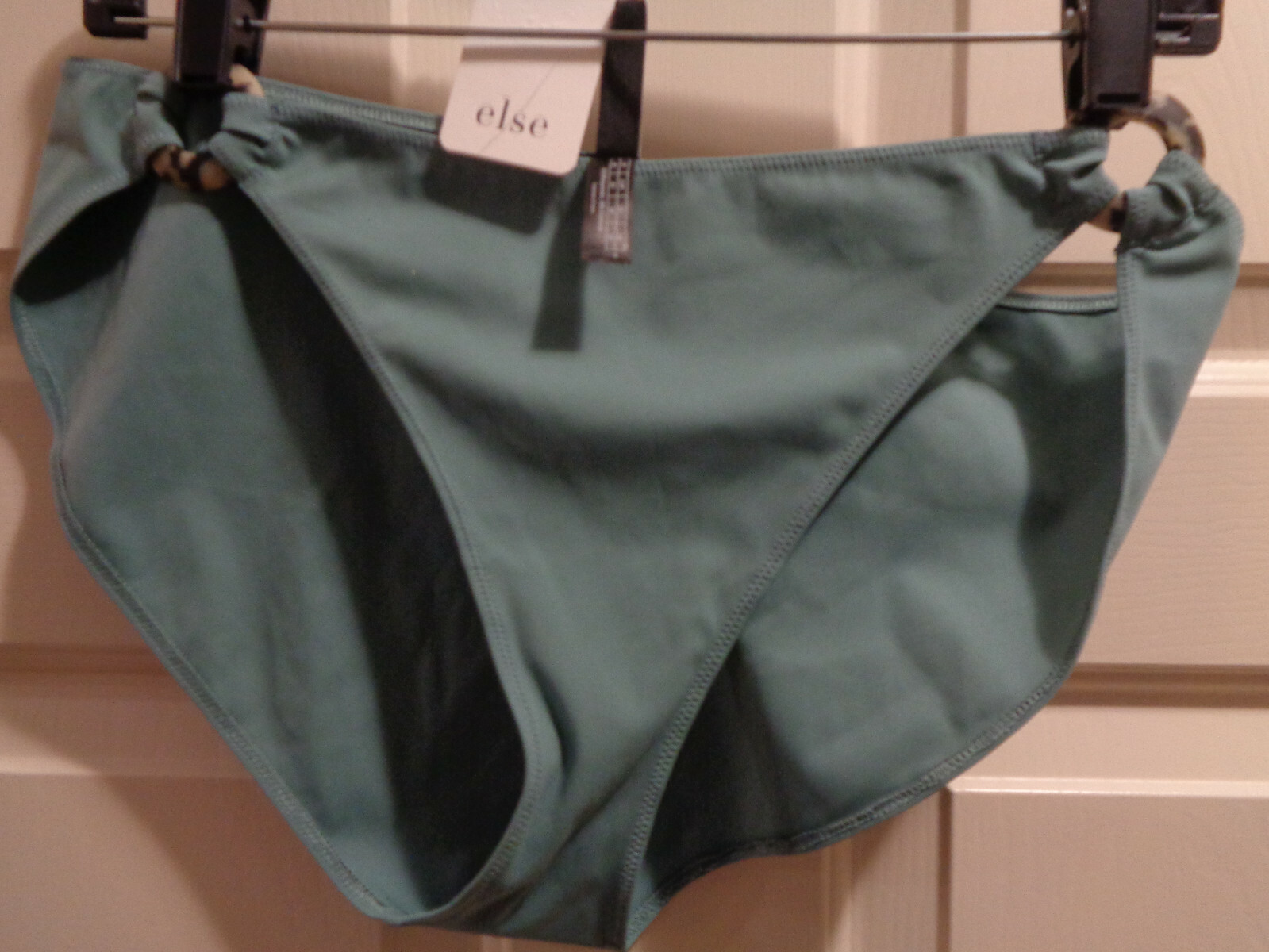 ELSE MILOS CLASSIC BIKINI BOTTOMS IN SEAGLASS GREEN  SIZE 10/12   NEW