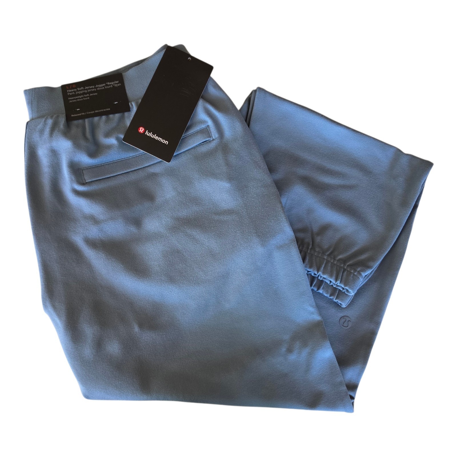 Lululemon Heavy Soft Jersey Relaxed Jogger Regular Steel Blue Men\'s Large NWT Lululemon Heavy Soft Jersey Relaxed Jogger Regular Steel Blue Men\'s Large NWT